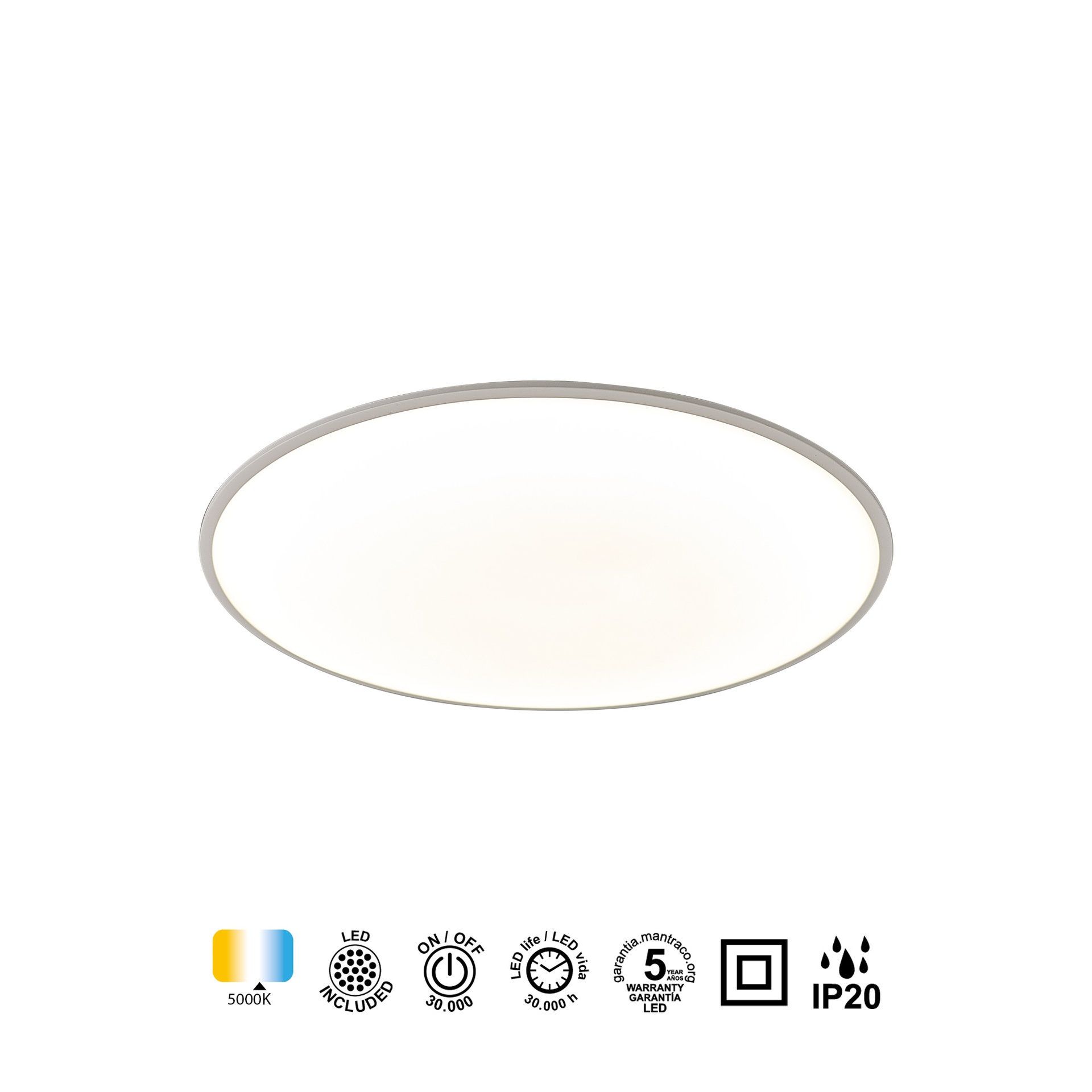 Slim · Plafonniers · Blanc