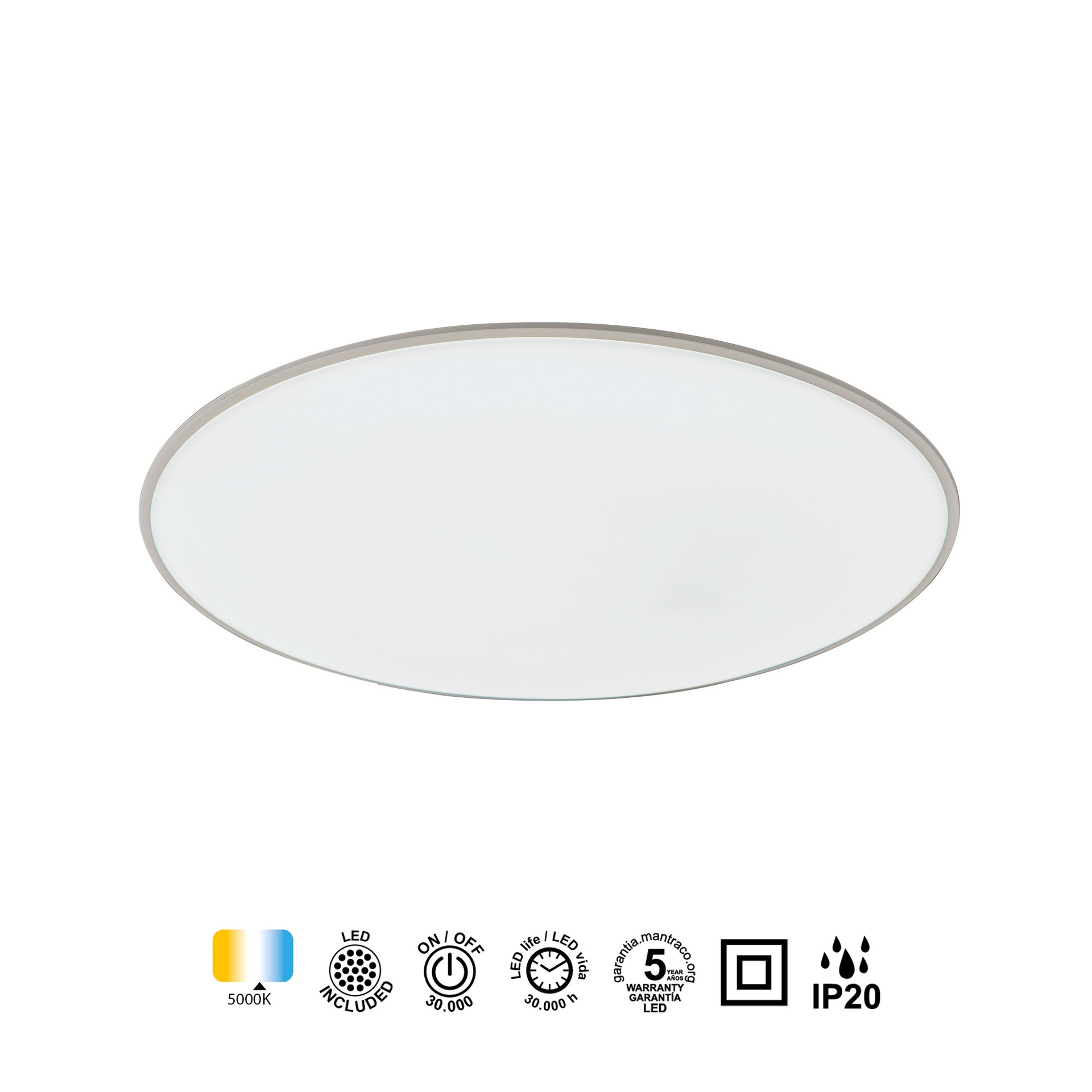 SLIM * LED CEILING 37 CM - 5000K - WHITE