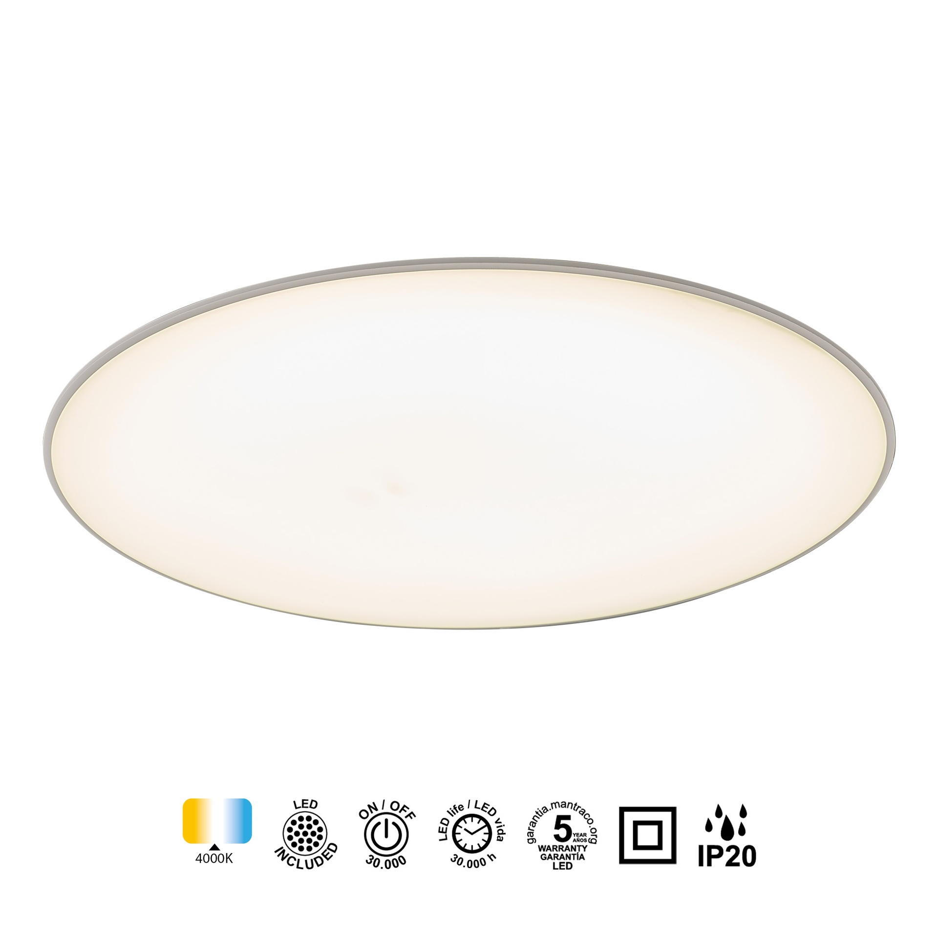 SLIM * LED CEILING 46 CM - 4000K - WHITE