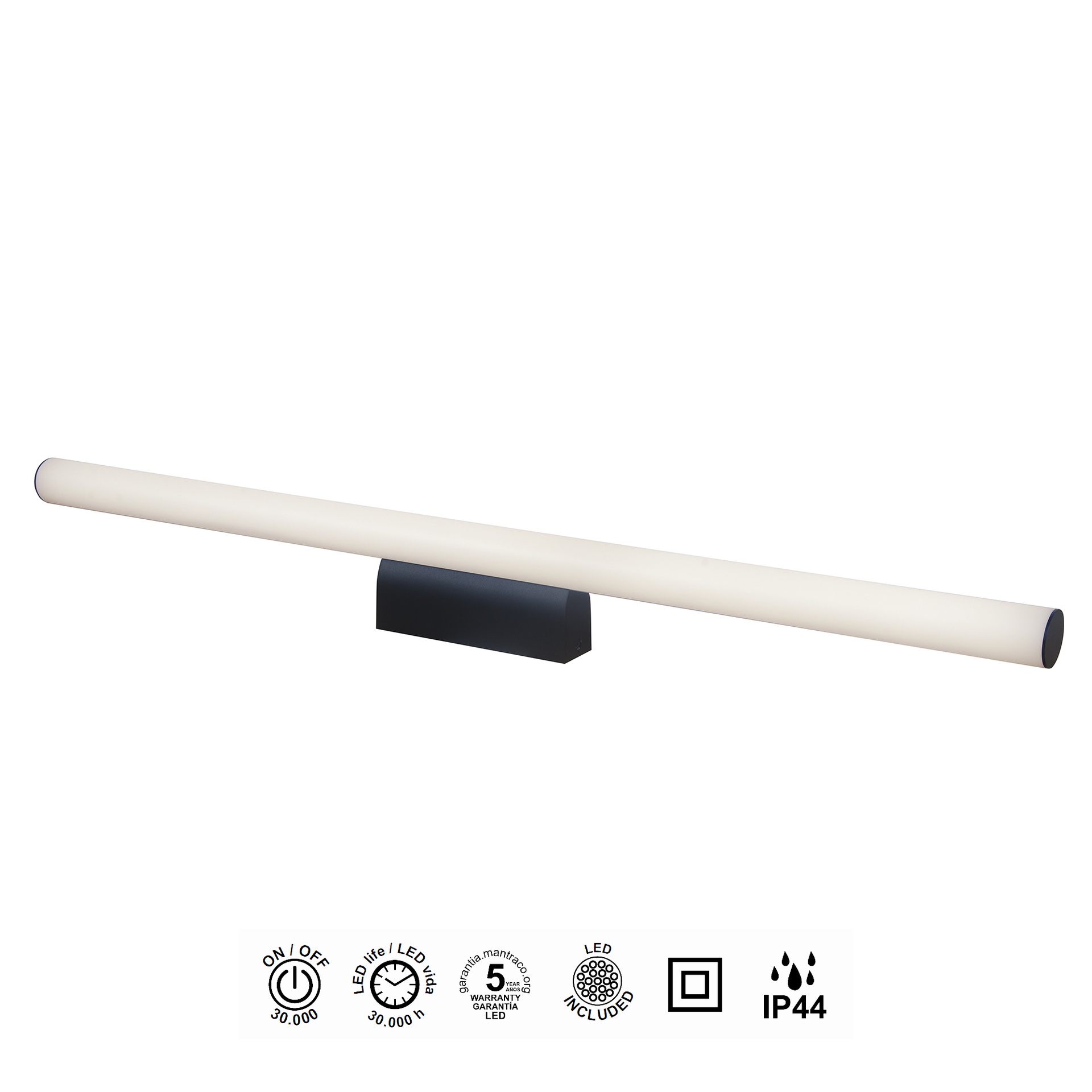 ANTIGA * WALL LIGHT LED IP44 4000K 18W BLACK