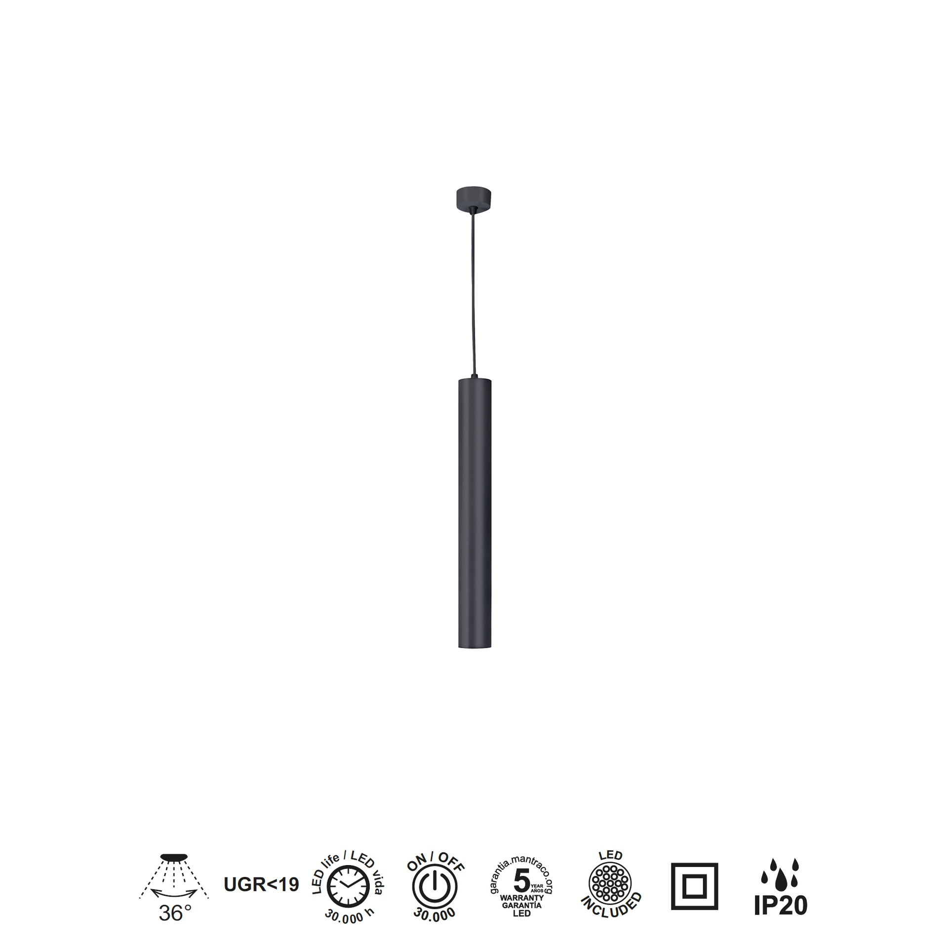 Bolonia · Luminaires de plafond · Noir