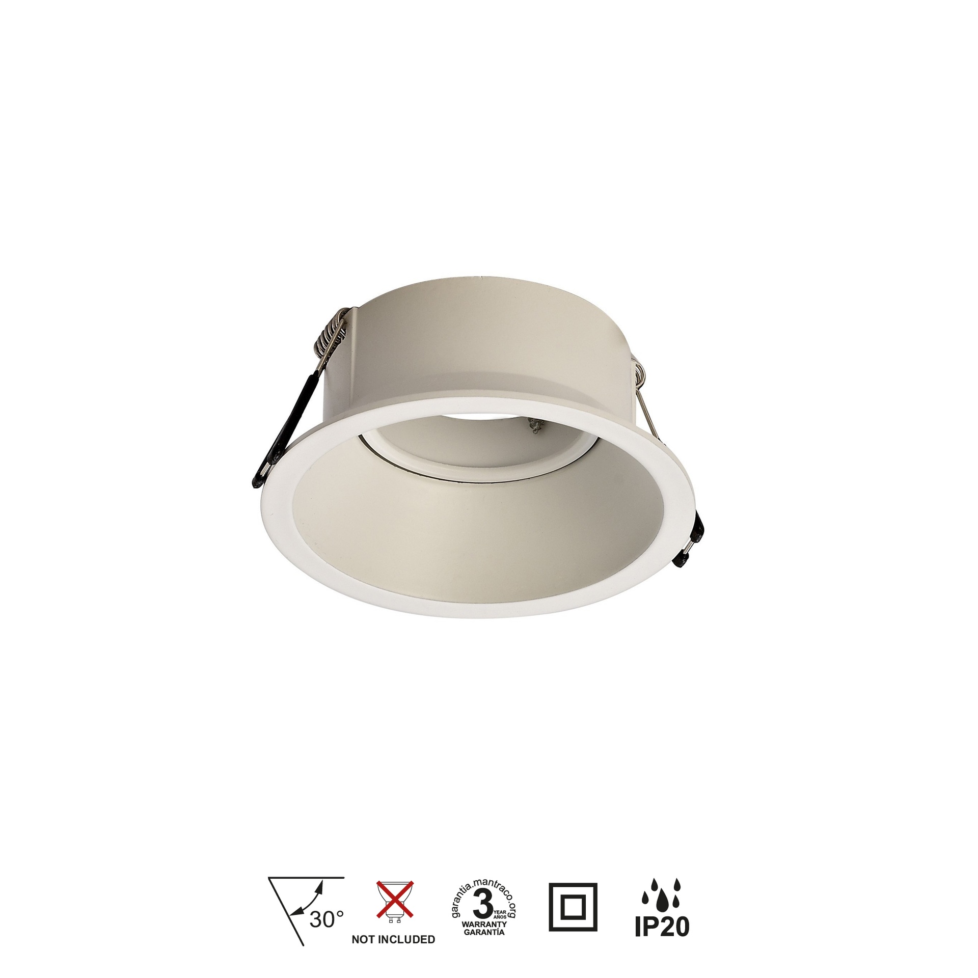 Comfort gu10 · Recessed lights · Matt white