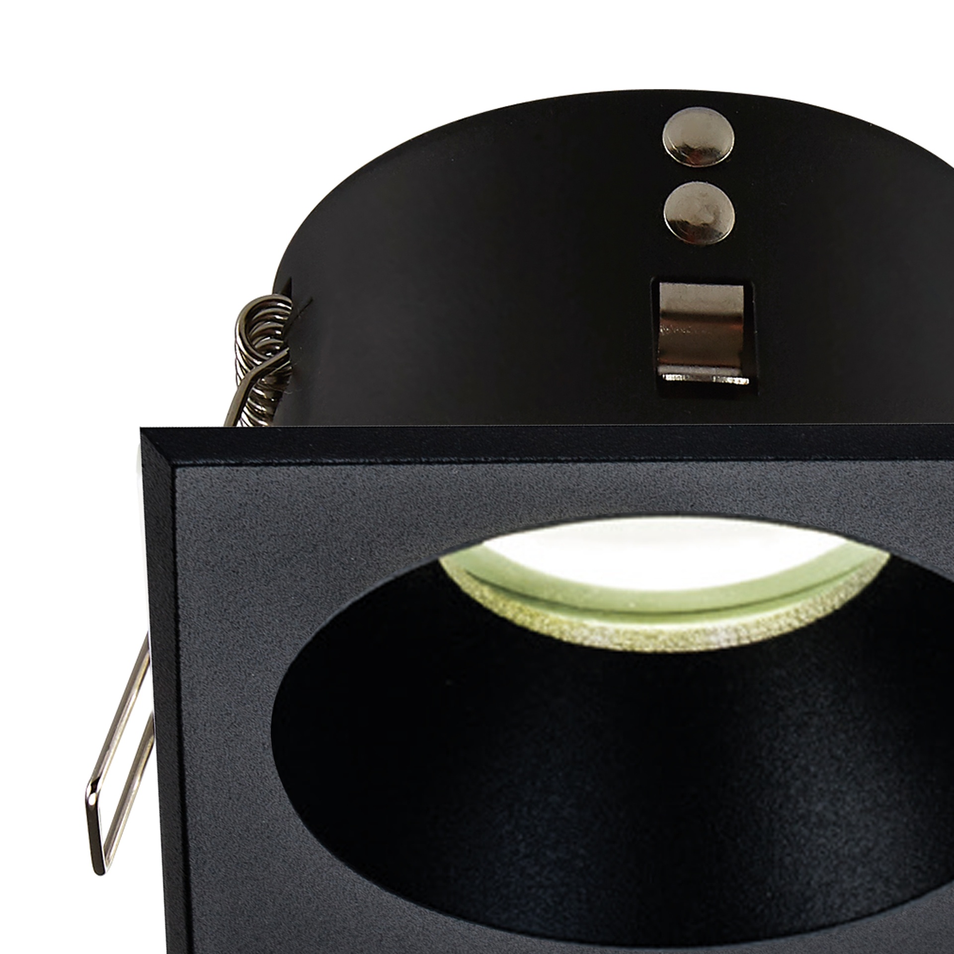 COMFORT IP * RECESSED (SQUARE)  BLACK