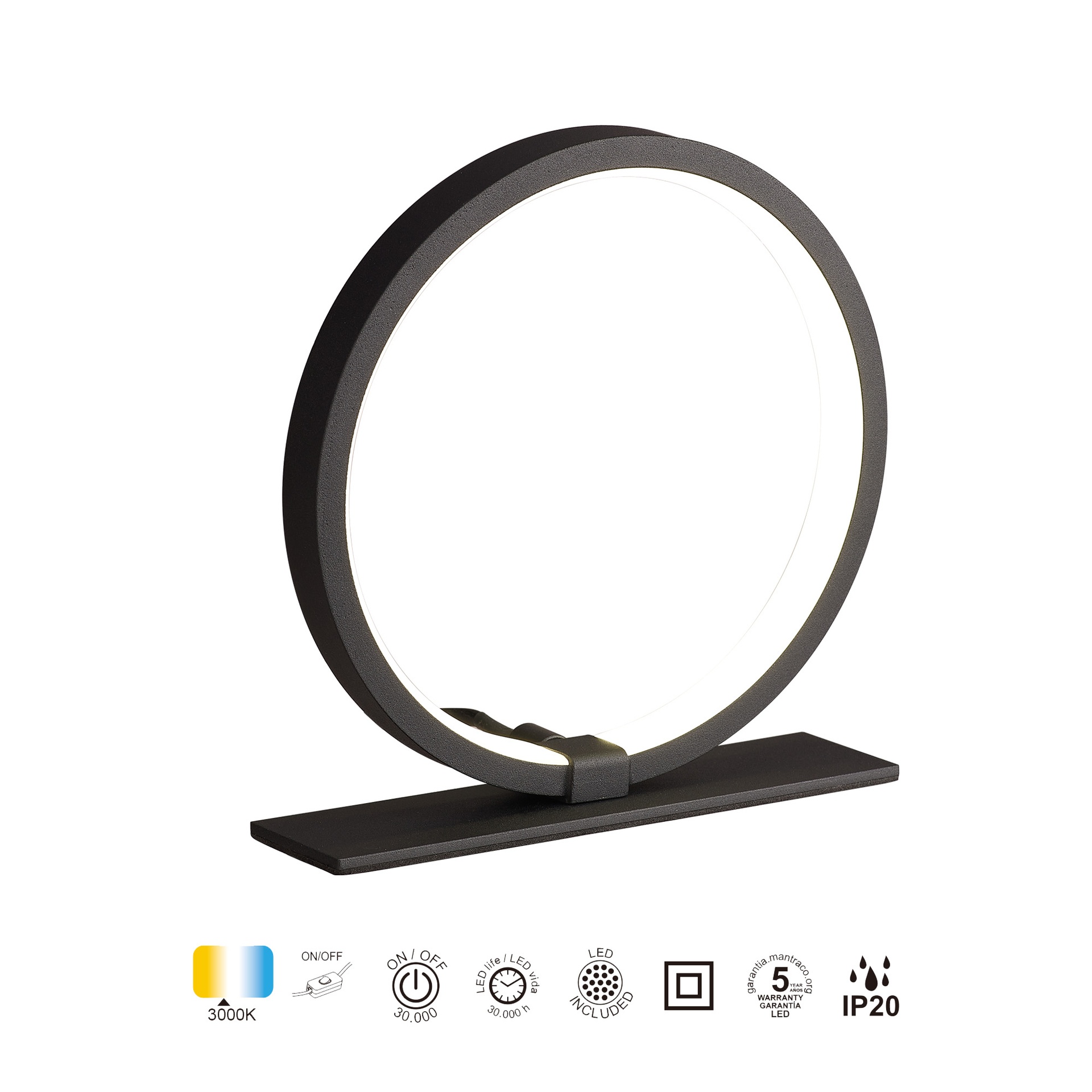 KITESURF BLACK * TABLE LAMP (LARGE) 