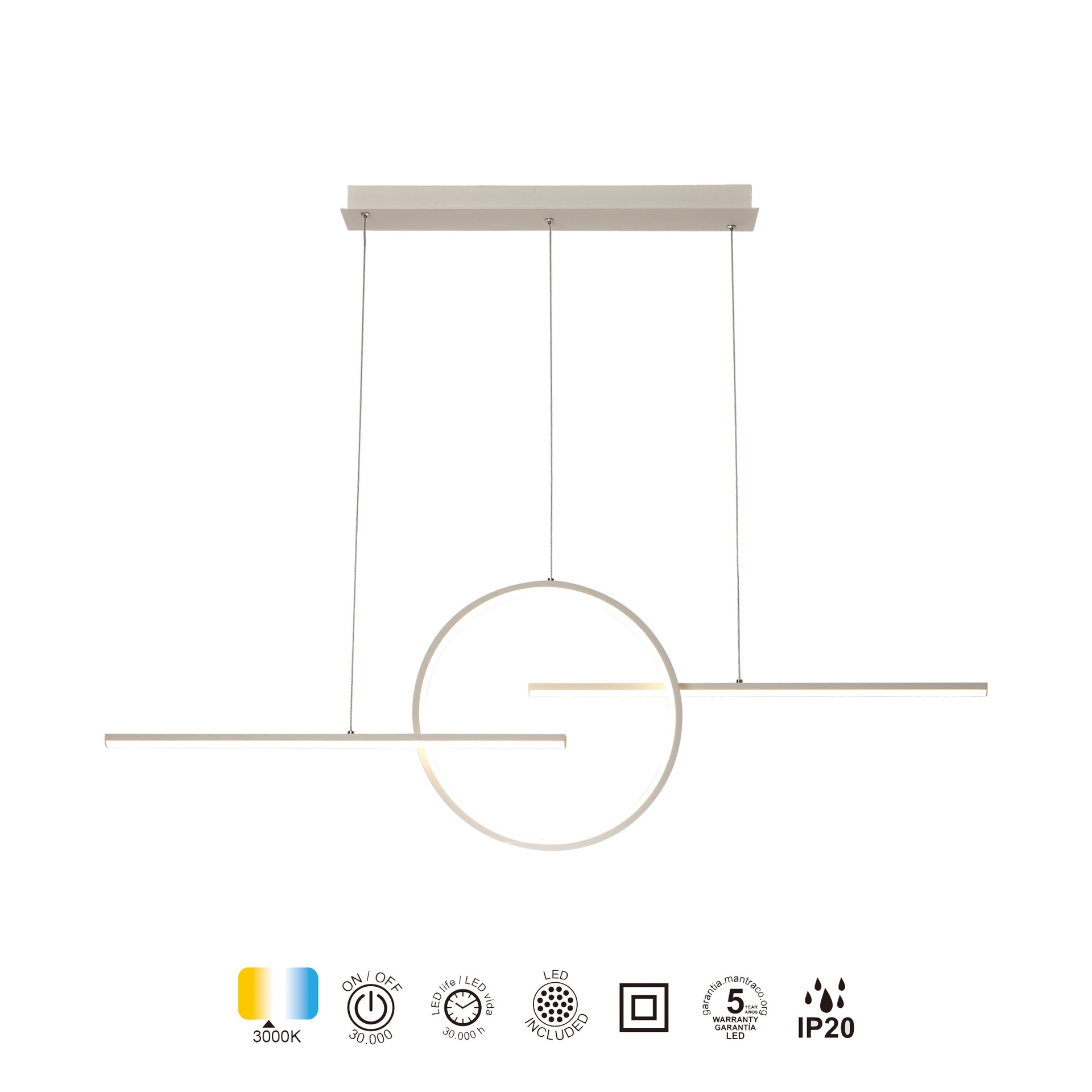 KITESURF WHITE * PENDANT 50W