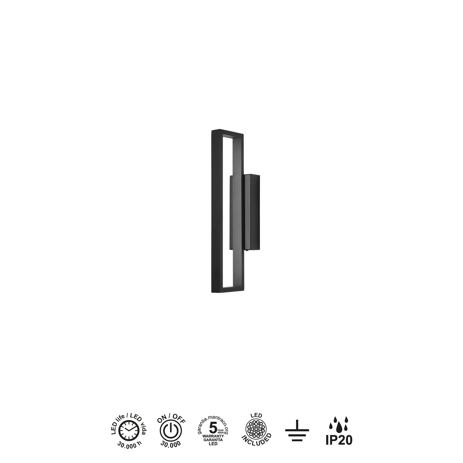 Durban · Luminarias de pared · Black