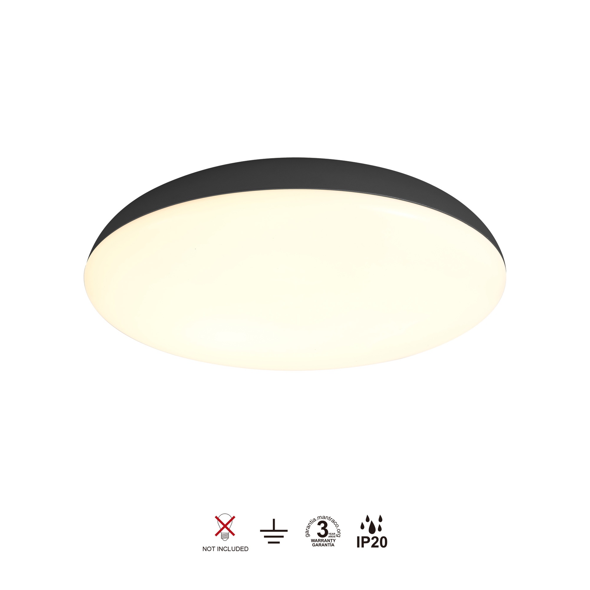 KAZZ * CEILING (LARGE)  BLACK - E27