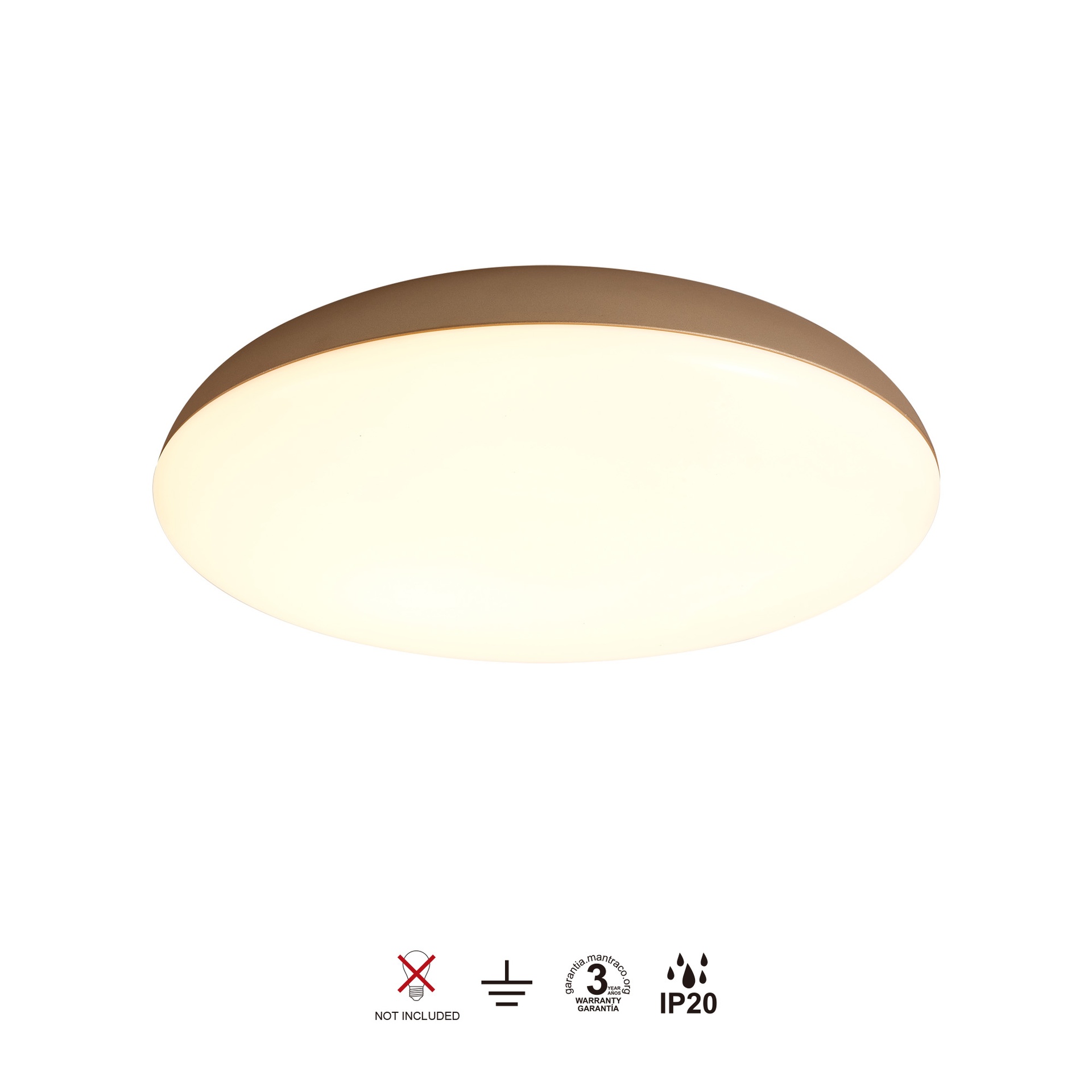 KAZZ * CEILING (LARGE)  LED GOLD