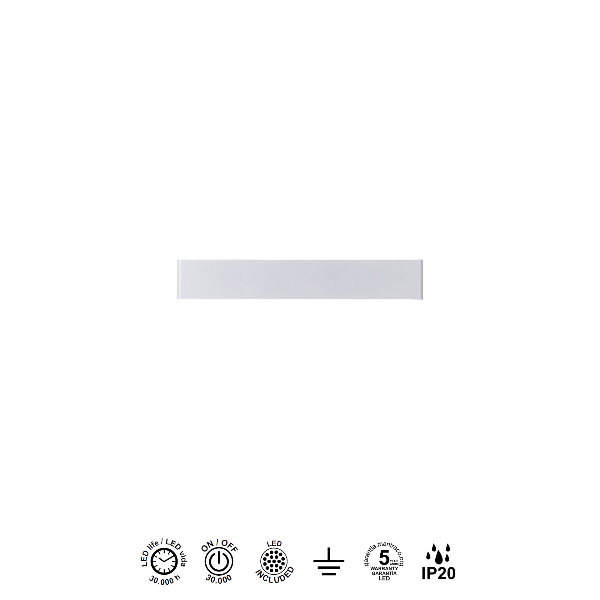 EGEO * LED WALL LAMP 14W 4000K WHITE