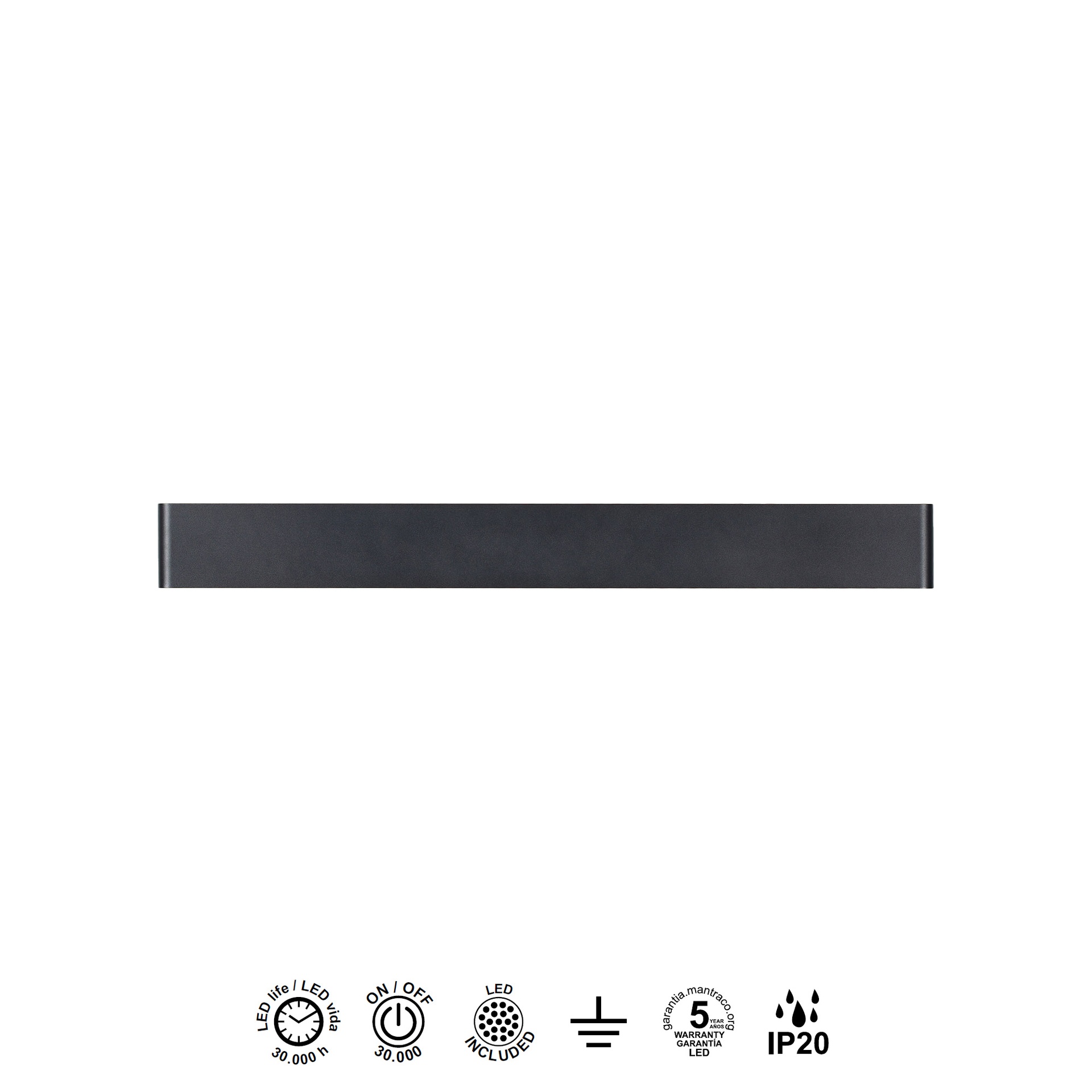 Egeo · Wall lights · Black