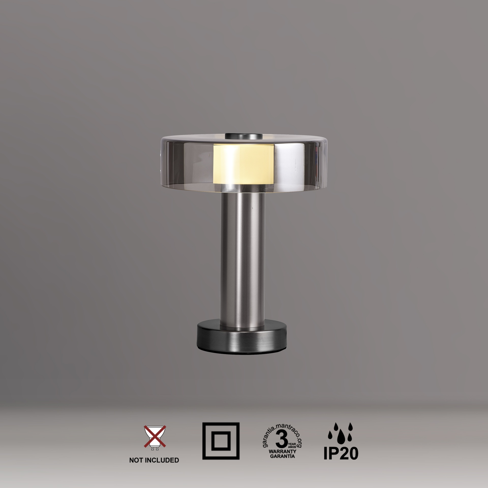 GIN * DA TAVOLO LED PICCOLO - ROSA + NERO