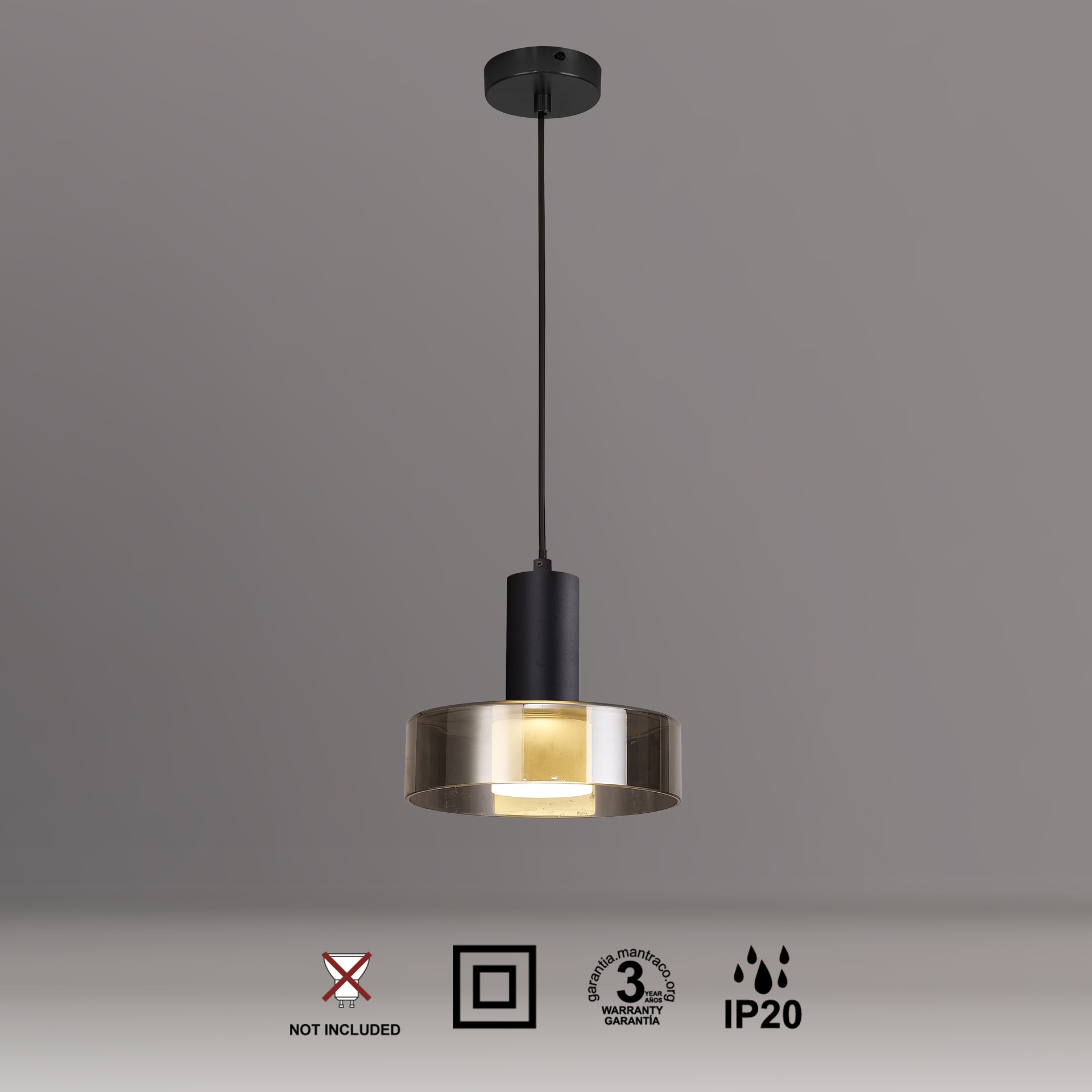 GIN * SOSPESO LED GRANDE - NERO