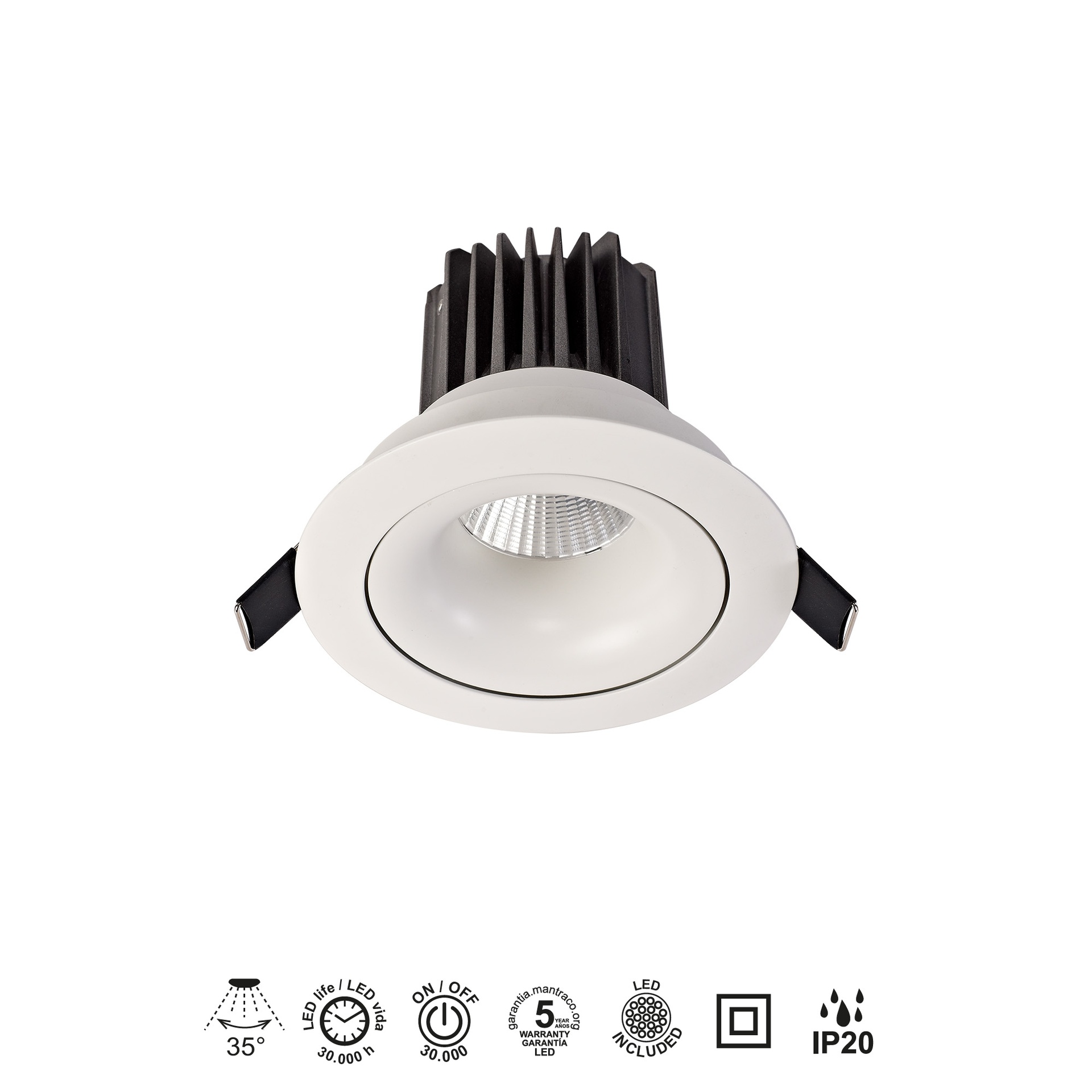 ***DES*** FORMENTERA * COB LED RECESSED (Basculante)  12W - 4000K