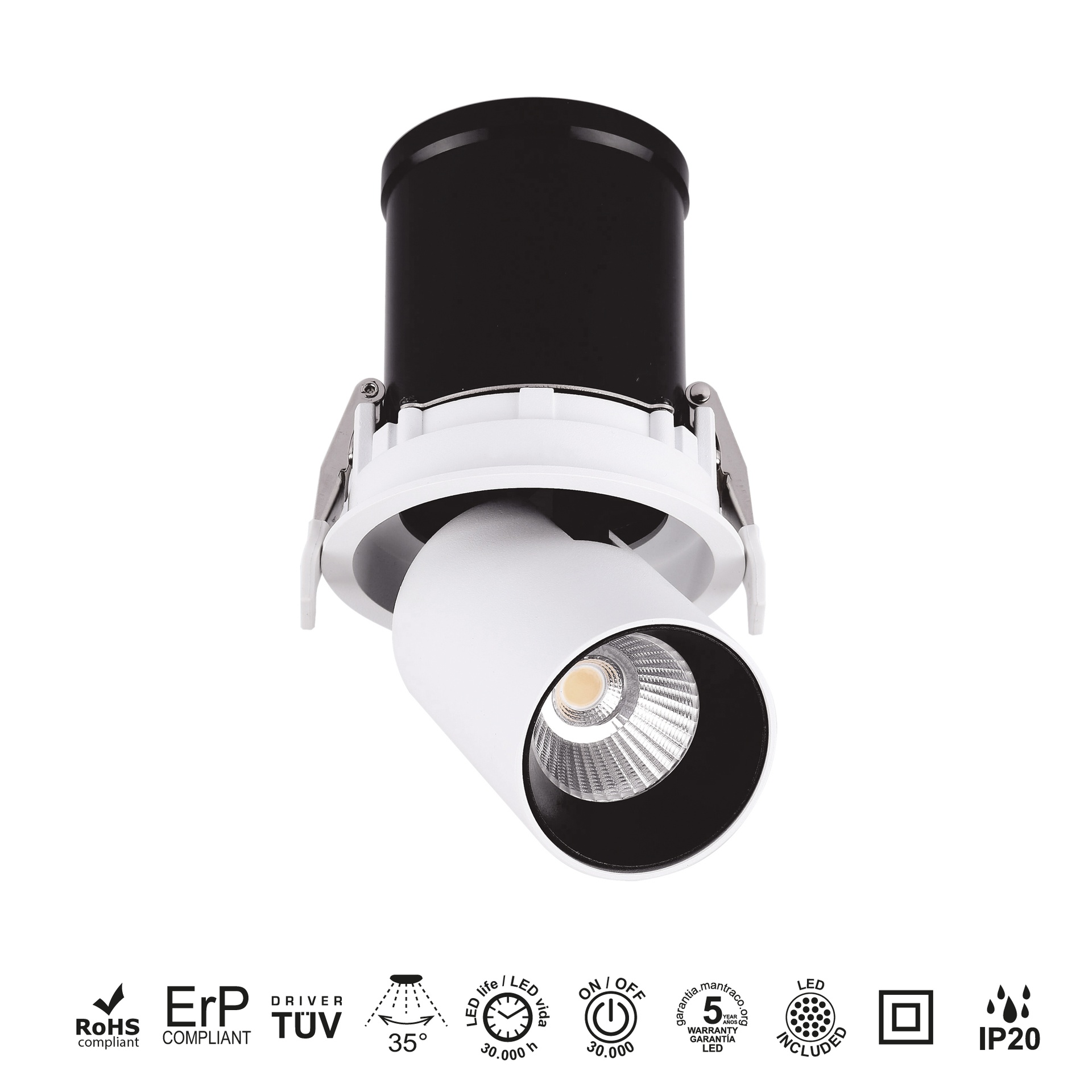Garda · Luminaires encastrés · Blanc mat