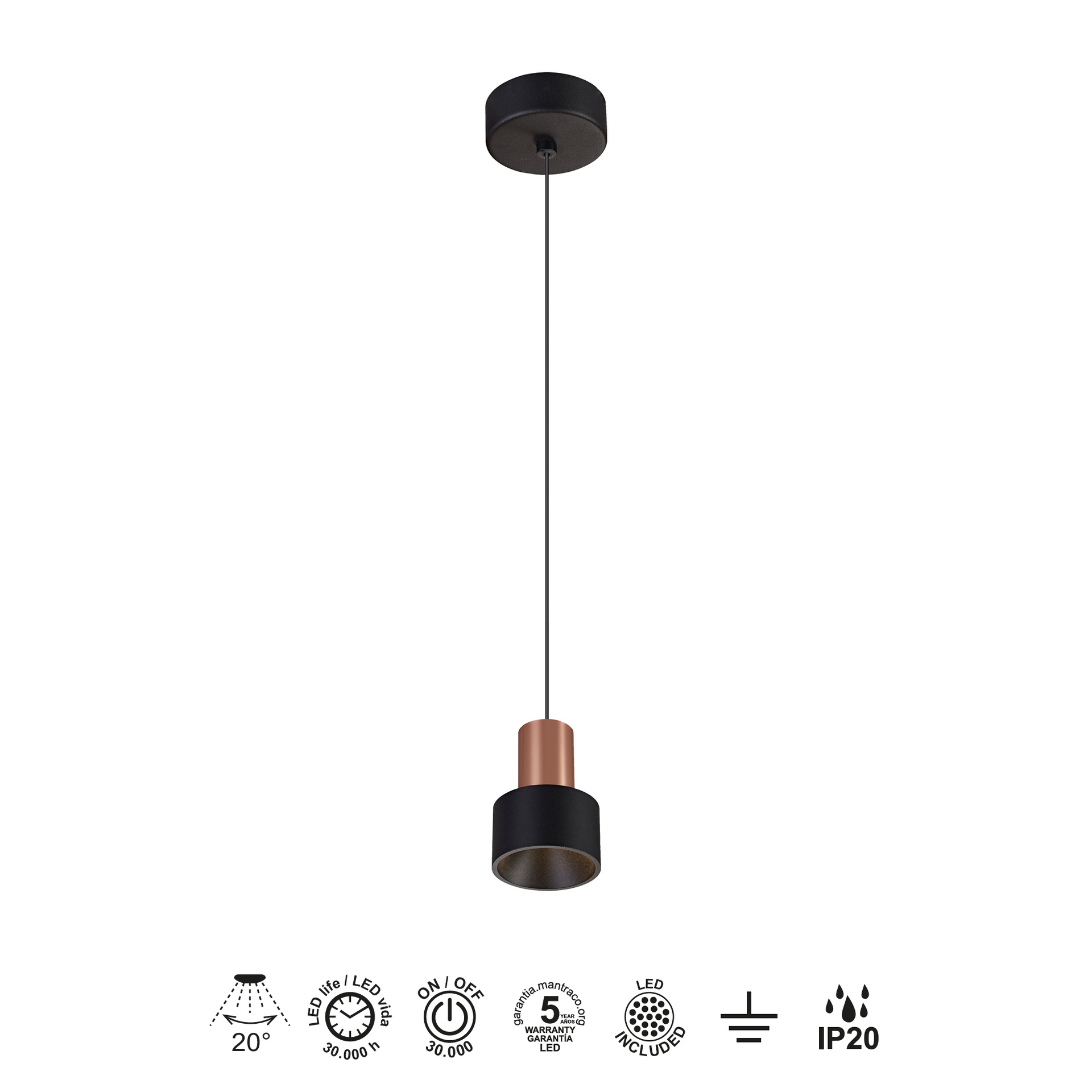 Gruissan · Lampade da soffitto · Nero + Oro