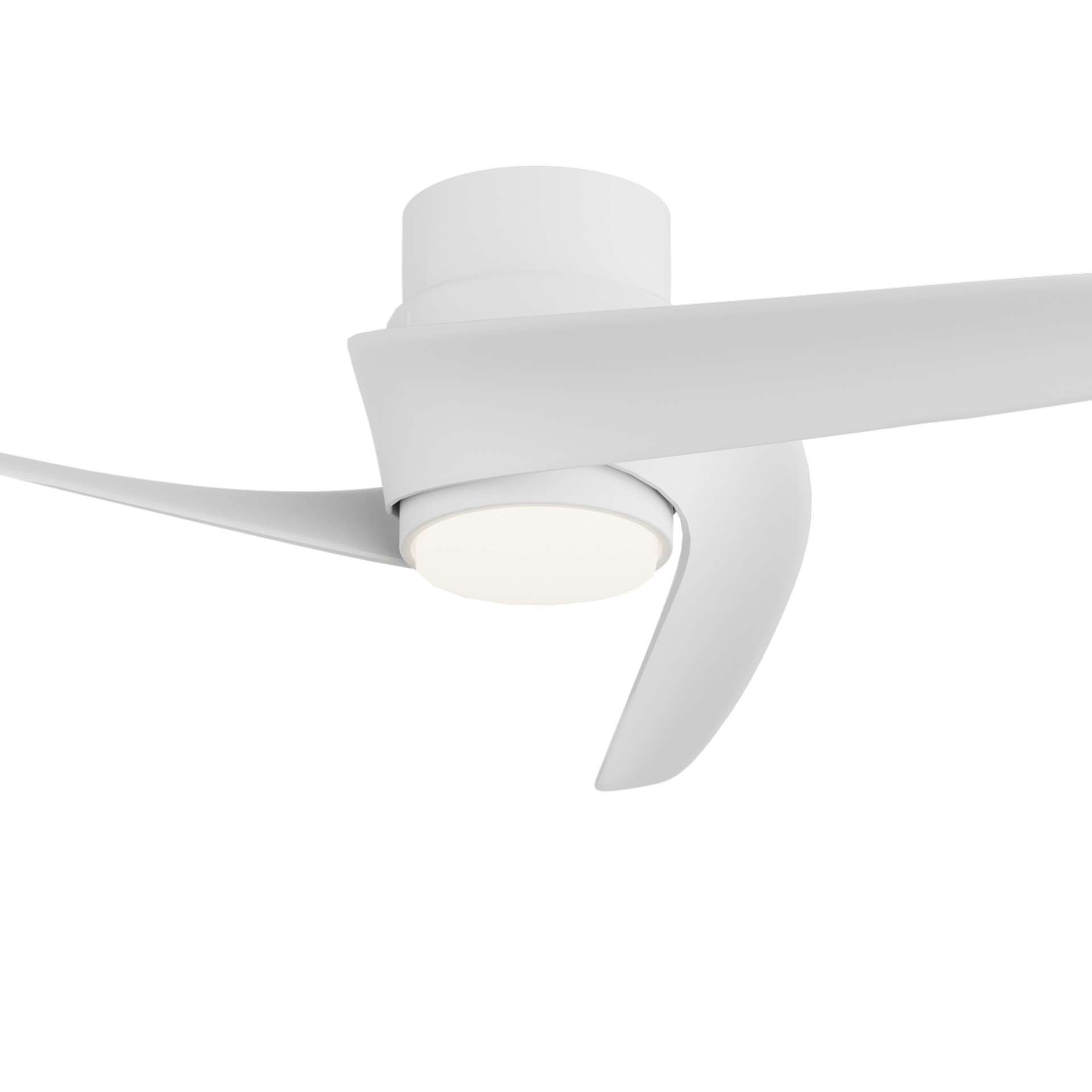 Groenland XS · Ventilador de aspas con luz · Blanco