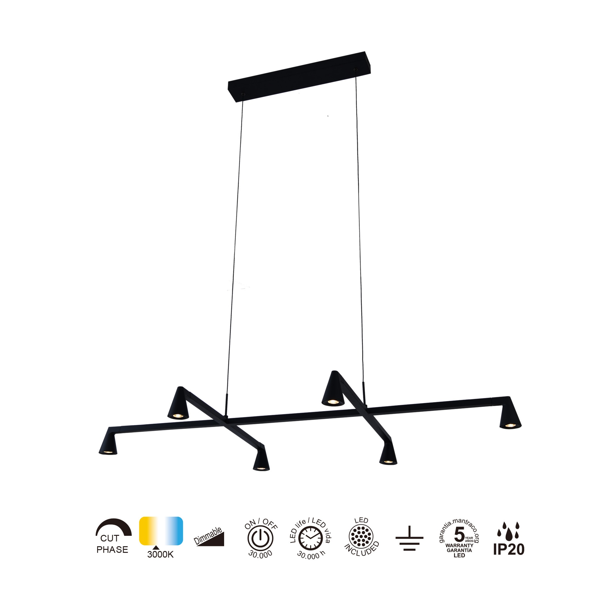 AFRICA * LED PENDANT 29W+ DIMMABLE (TRIAC)
