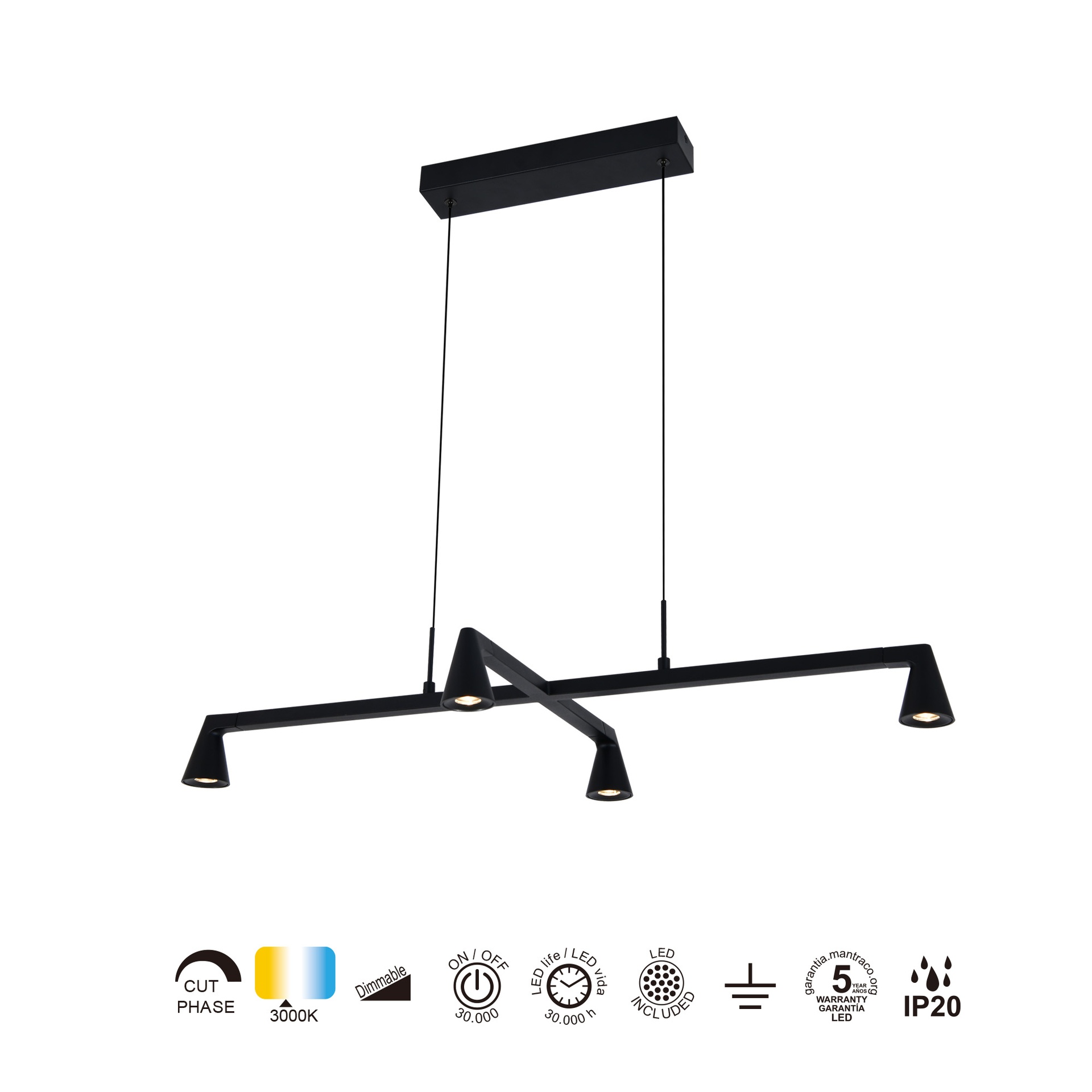 AFRICA * LED PENDANT 21W+ DIMMABLE (TRIAC)
