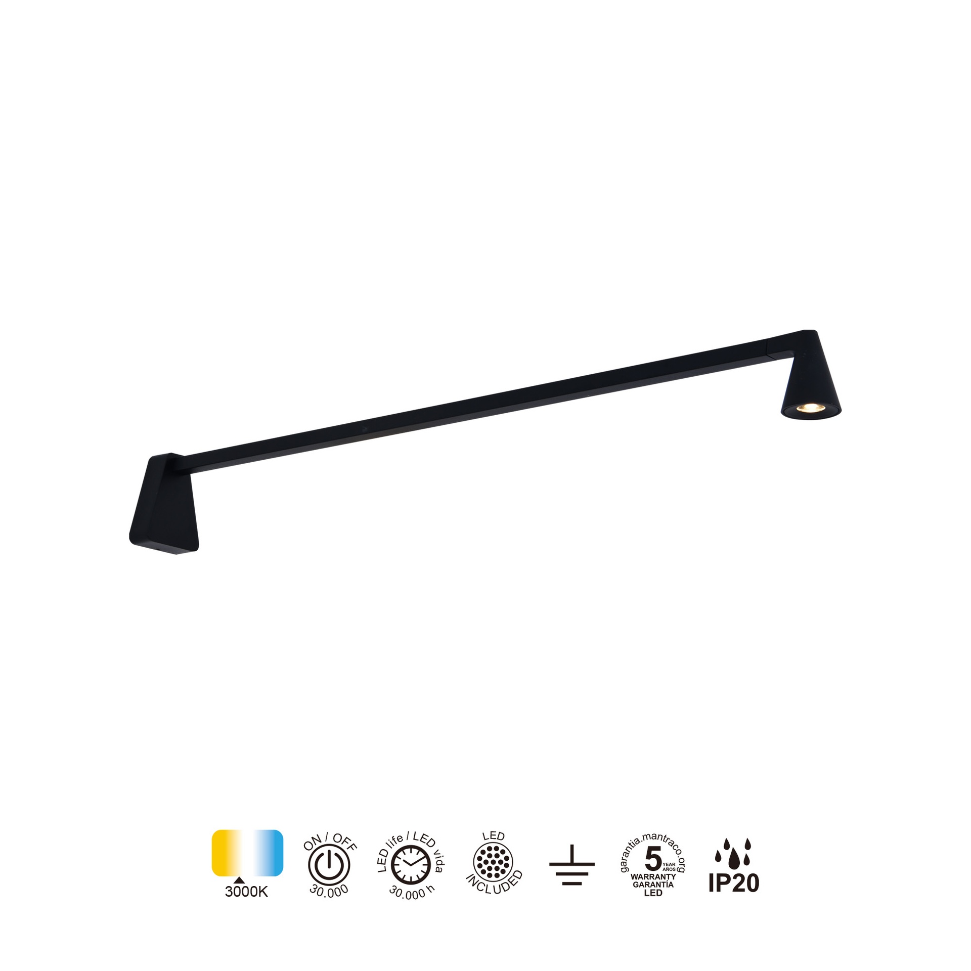 África · Lampade da parete · Nero