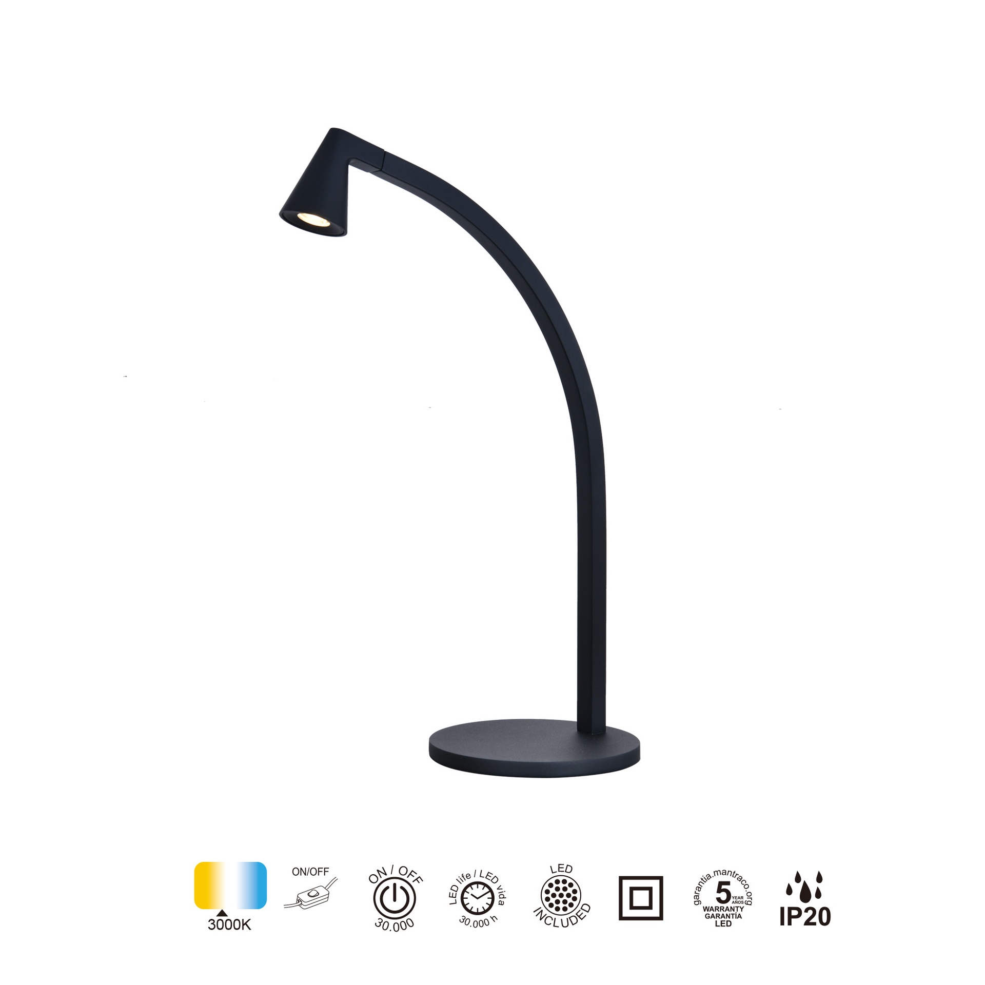AFRICA * LED LAMPADA DA TAVOLO 6W