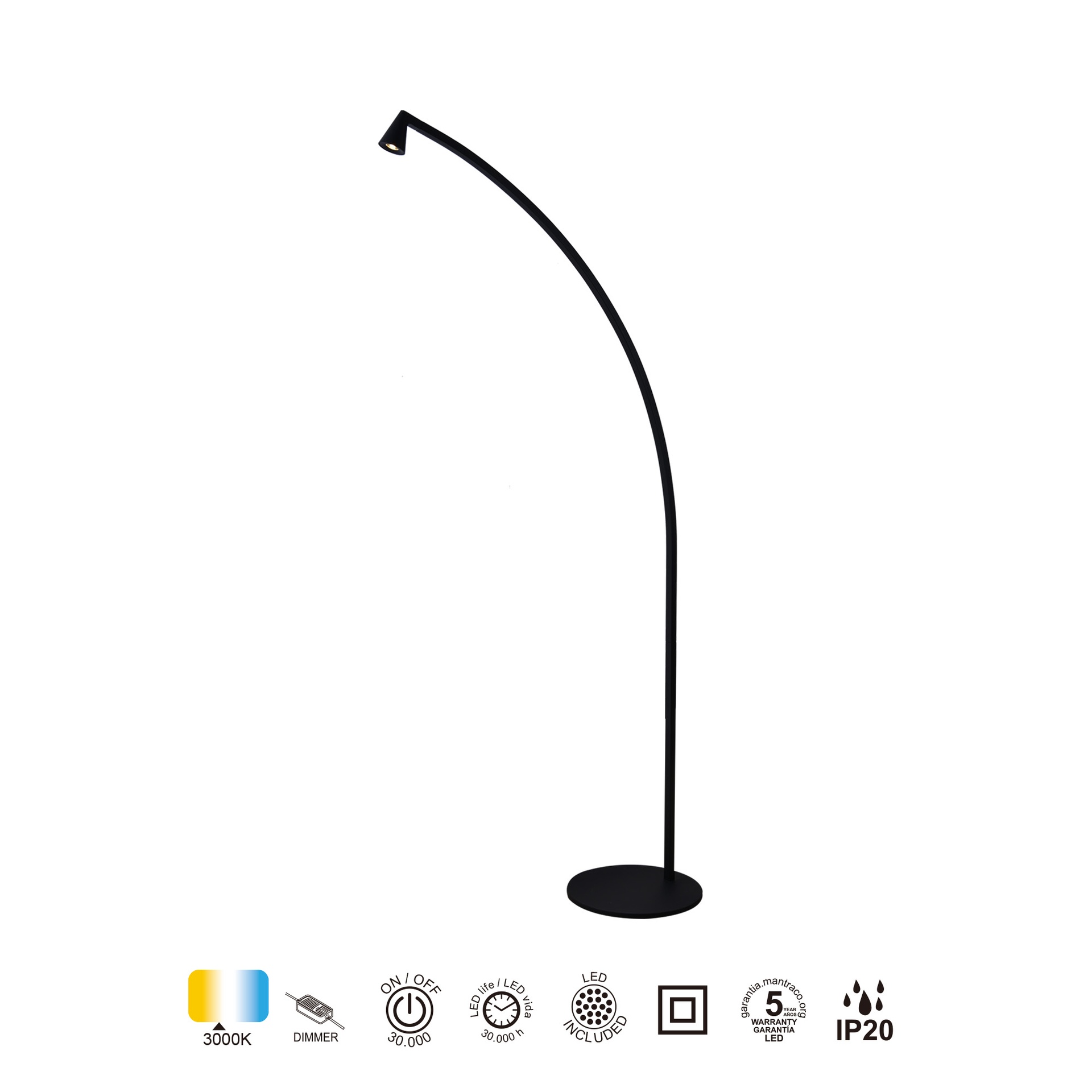 África · Lampadaires · Noir