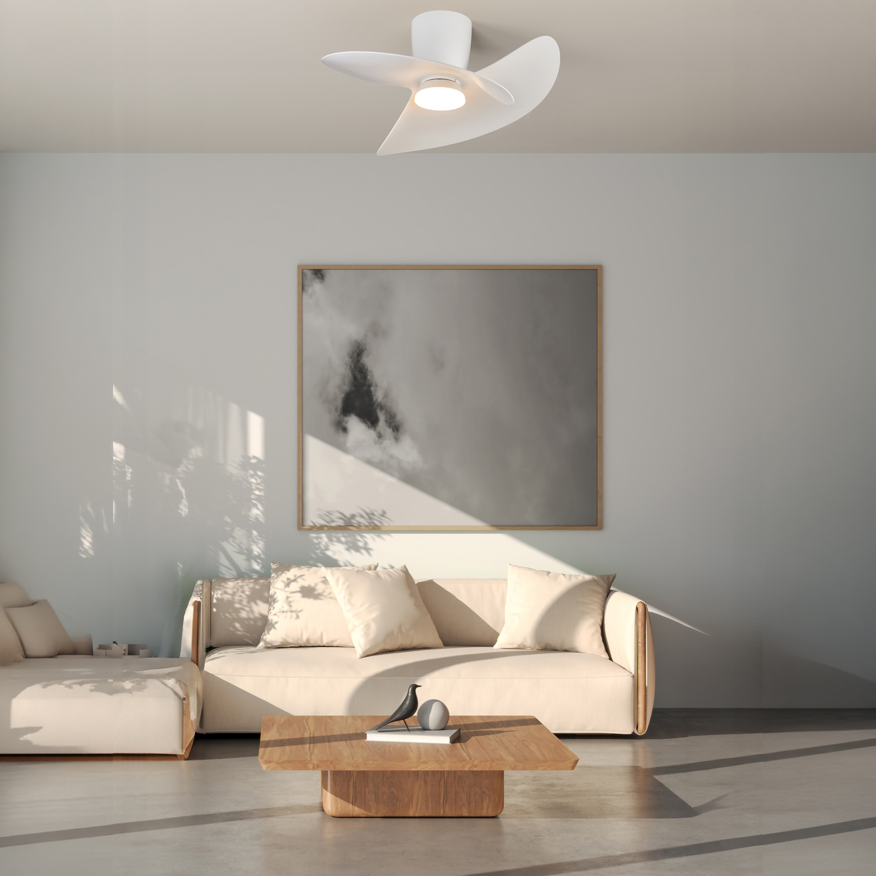 ONA * CEILING FAN  - WHITE