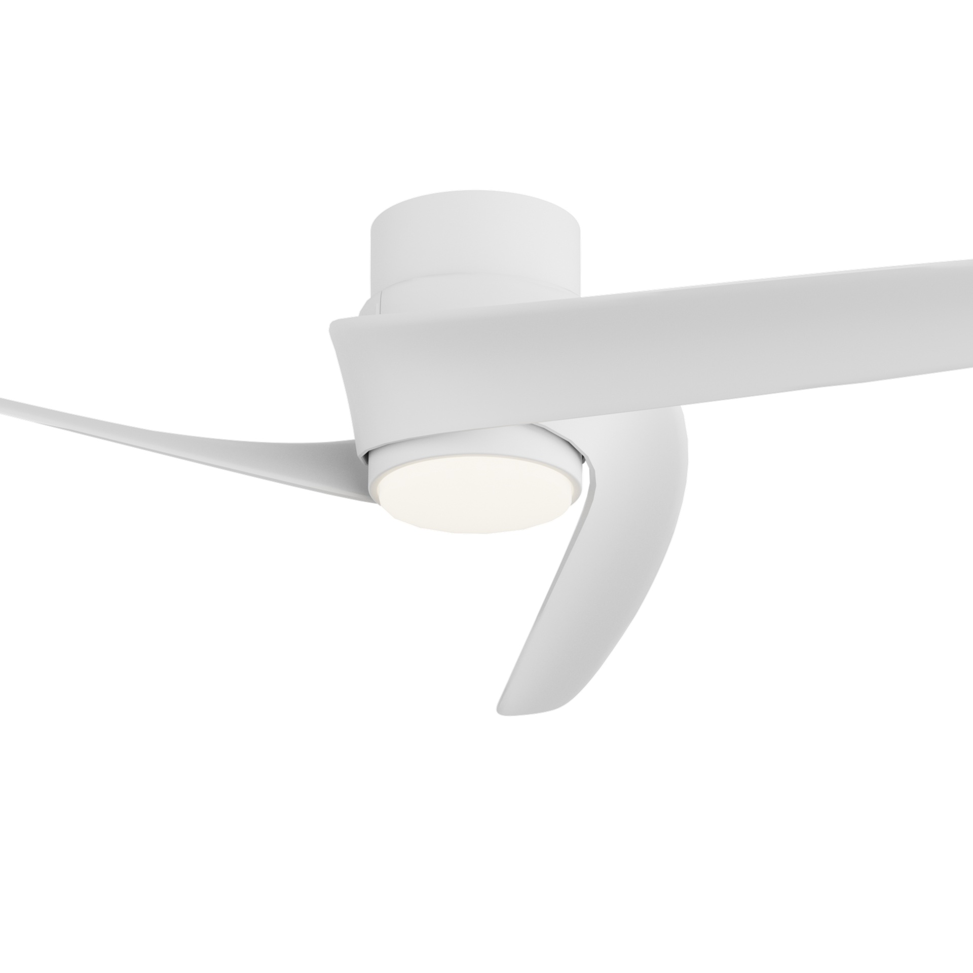 Groenland S · Ventilador de aspas con luz · Blanco