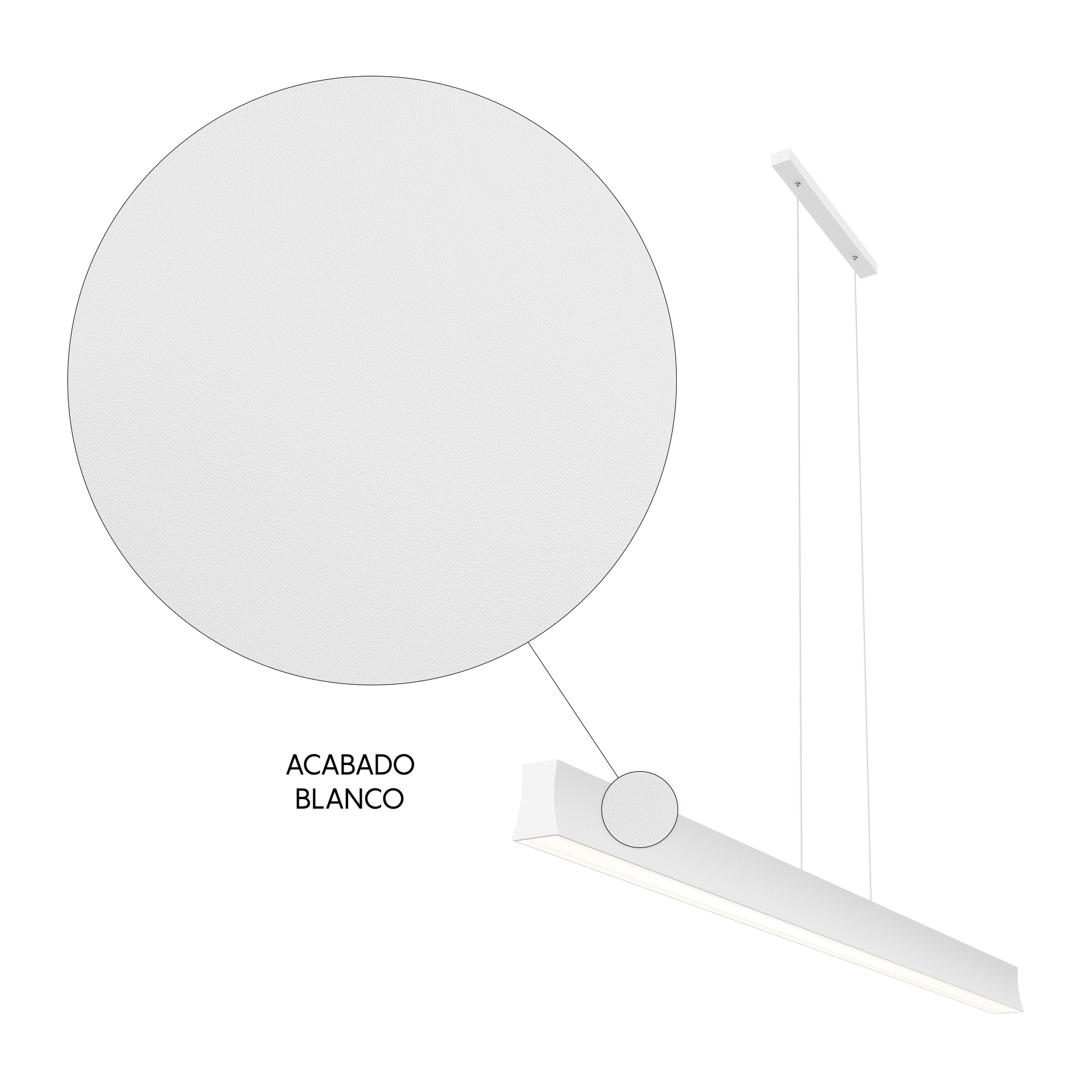 HANOK * LAMPADA LINEALE LED 38W 3000K 110º BIANCA