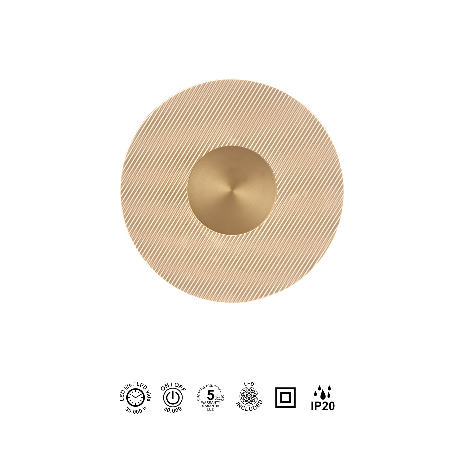 Venus · Luminarias de pared · Blanco / Oro