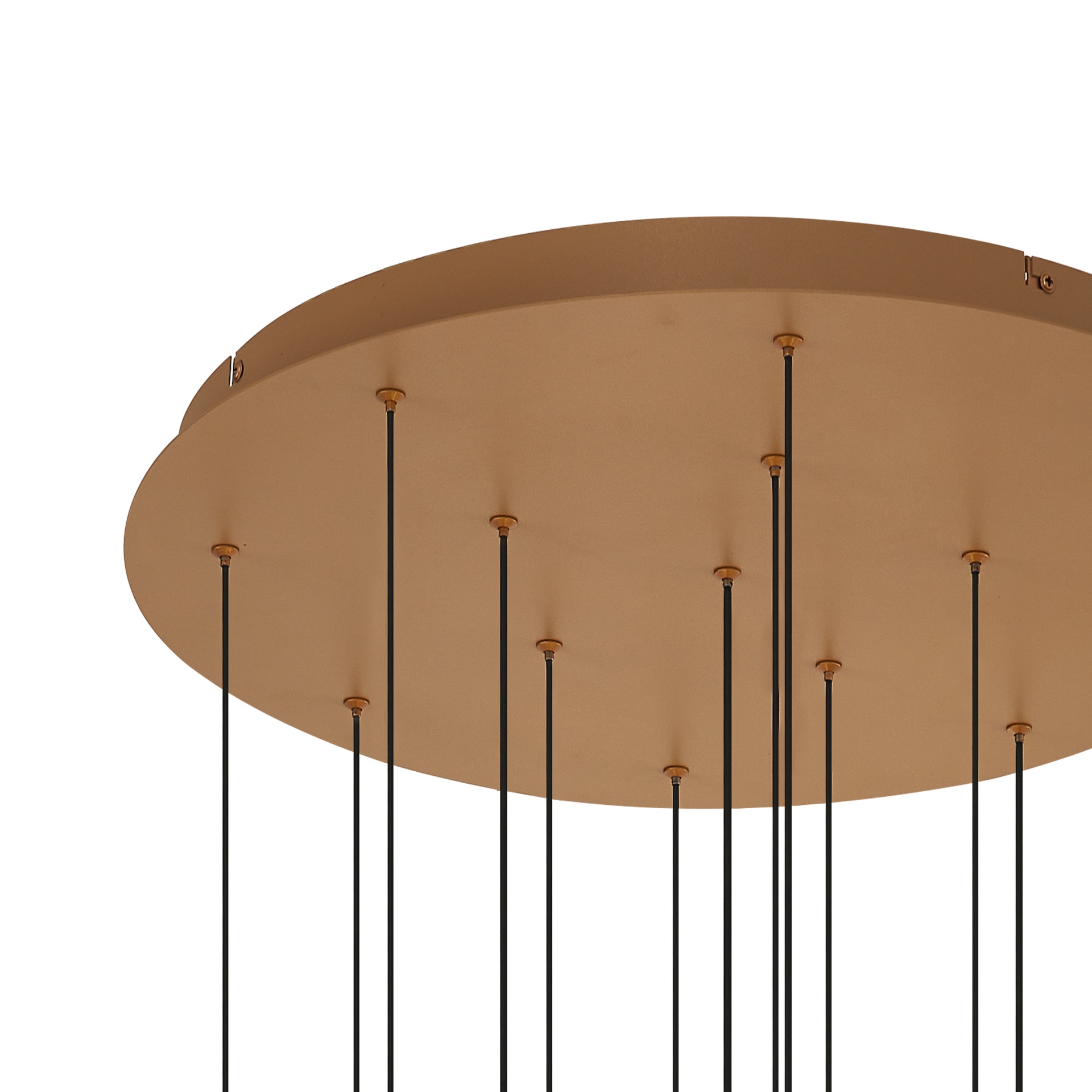 ANDROMEDA * SOSPESO RottoNDO 14xLED 5W 3000K W/T CRISTALLO