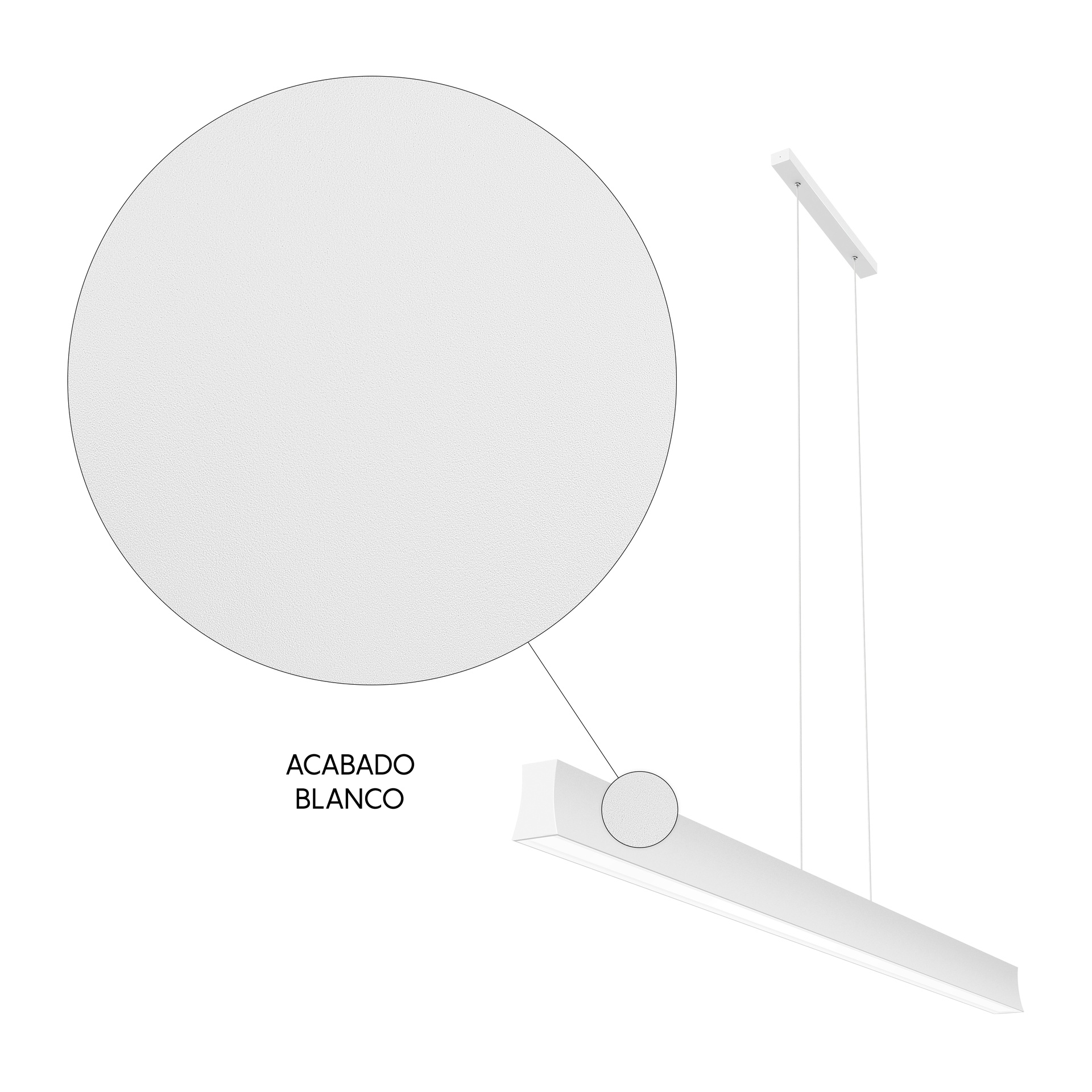 HANOK * LED LINEL PENDANT 38W 4000K 110º WHITE