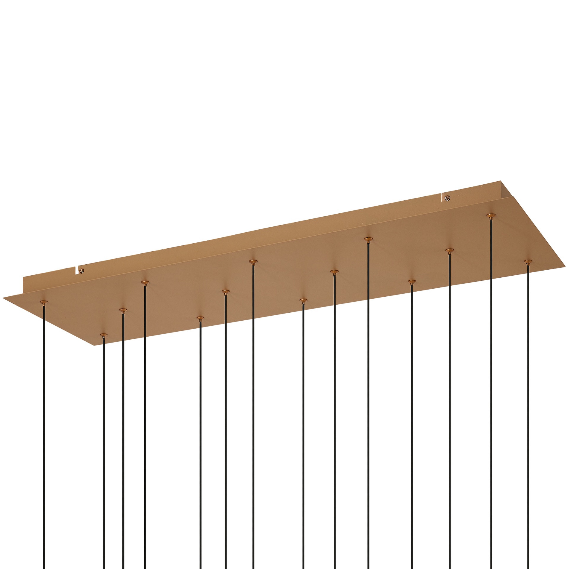 ANDRÓMEDA * Colgante Cuadrado 14xLED 5W 3000K W/T Cristal