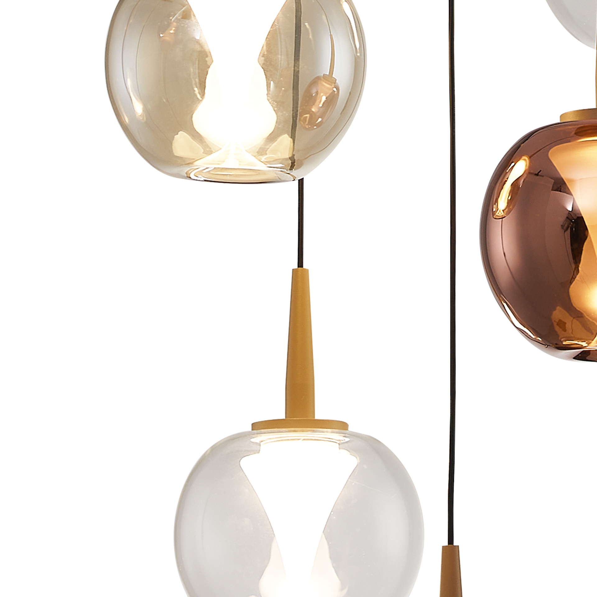 ANDROMEDA * PENDANT 5L- BASE (ROUND)  GOLD - 8941(X2) +8938+8939+8940