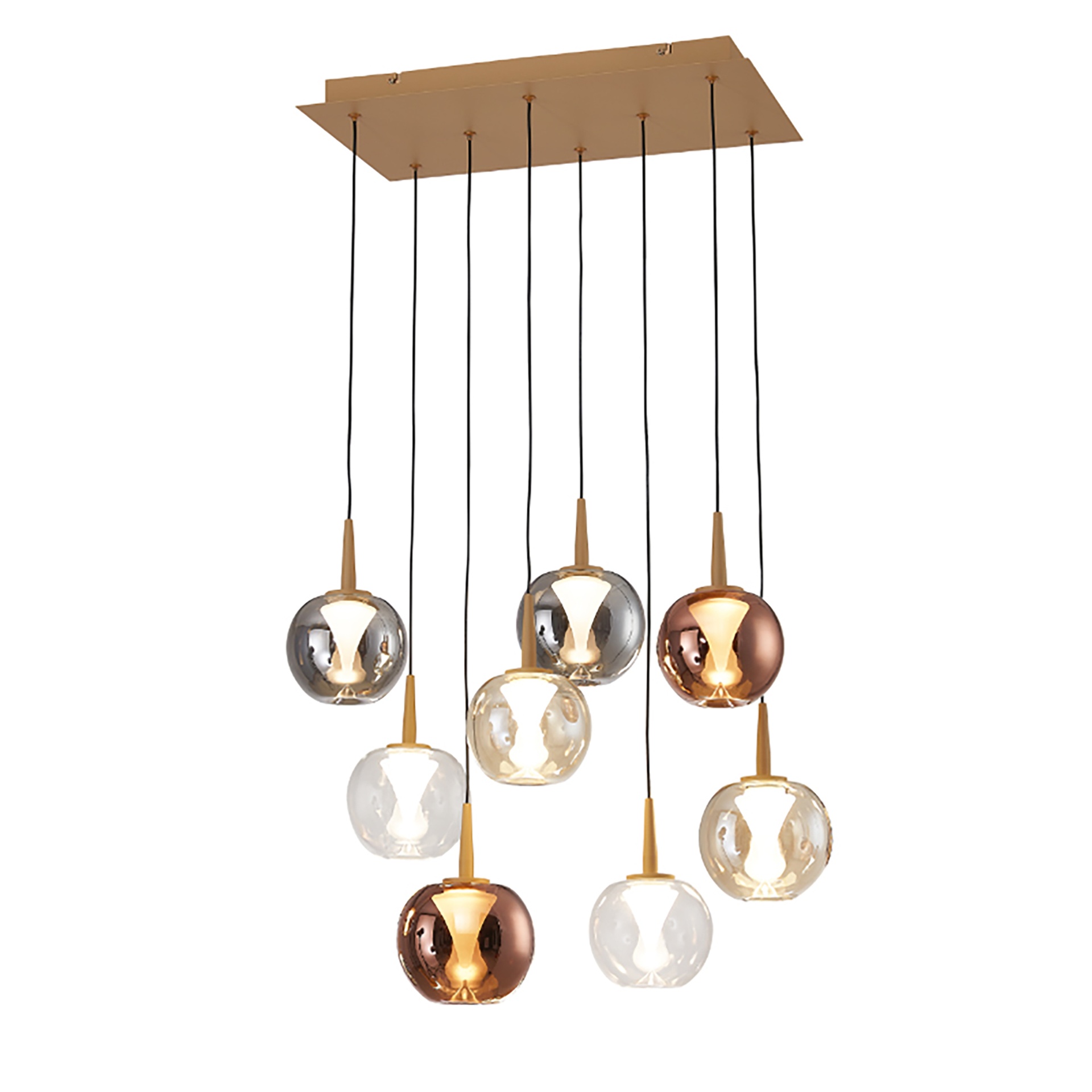 ANDROMEDA * PENDANT 8L- BASE (RECTANGULE)  GOLD - 8941+8938+8939+8940