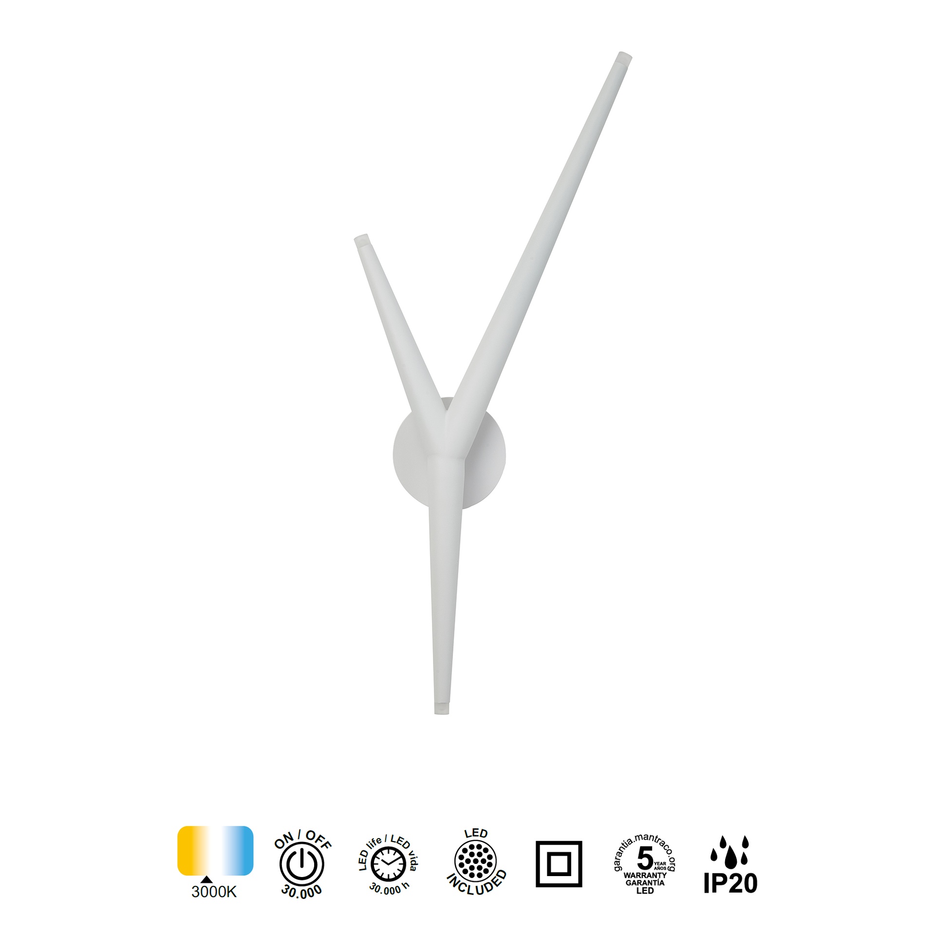 Arrecife · Luminaires muraux · Blanc