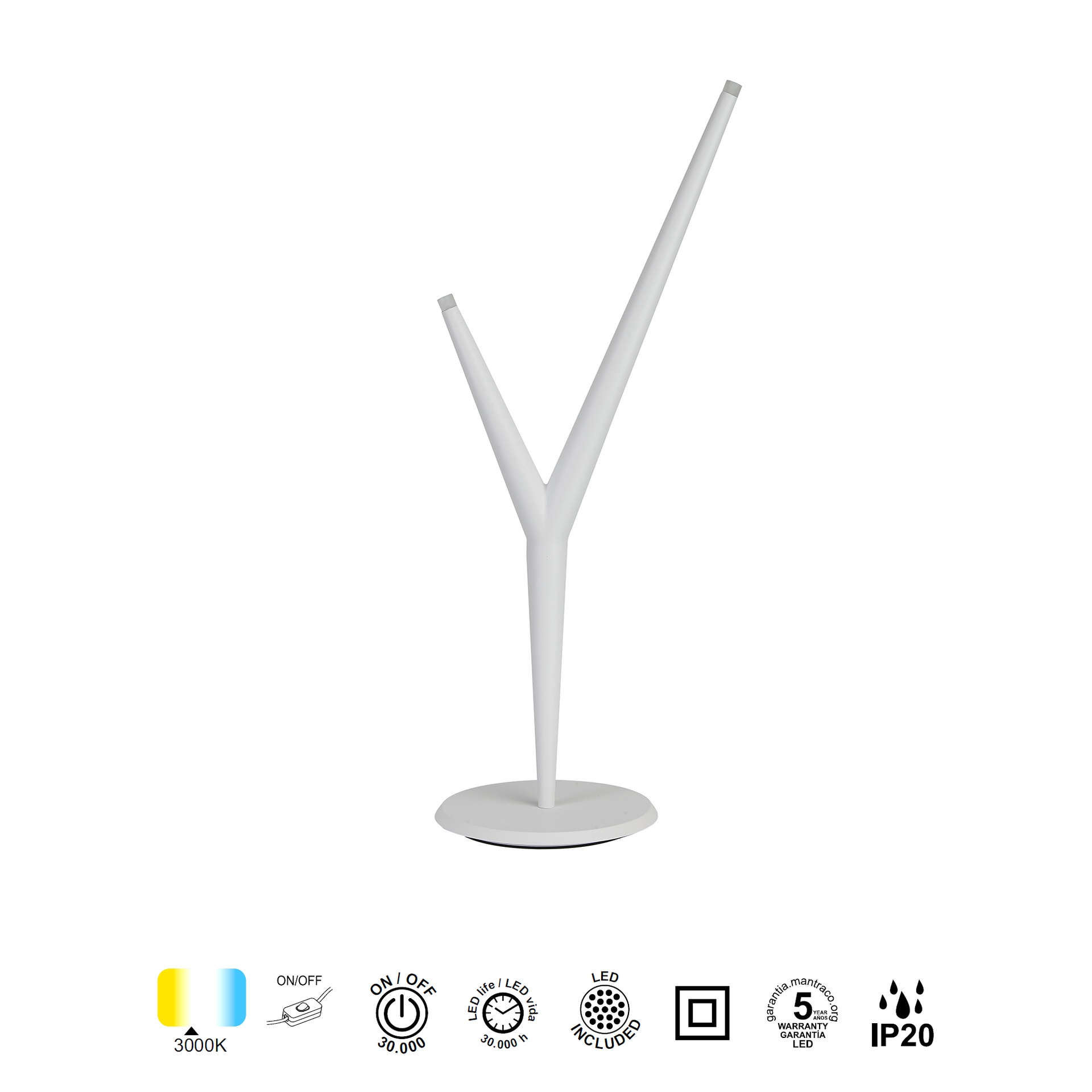 Arrecife · Lampes à poser · Blanc