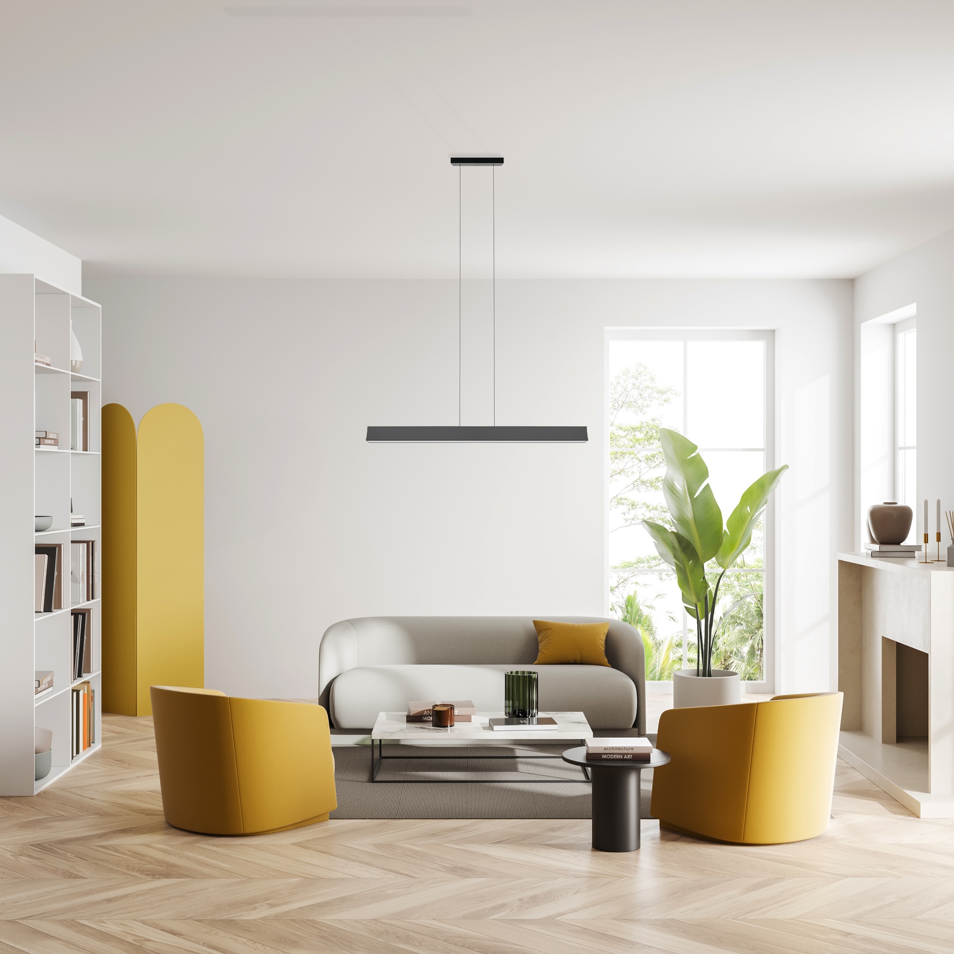 HANOK * LED LINEL PENDANT 38W 4000K 110º BLACK