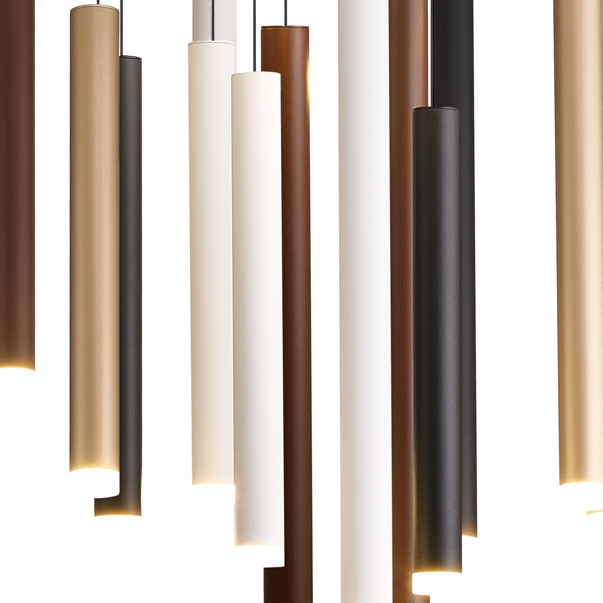 Cala · Luminaires de plafond · Blanc + Noir + Or + Corten