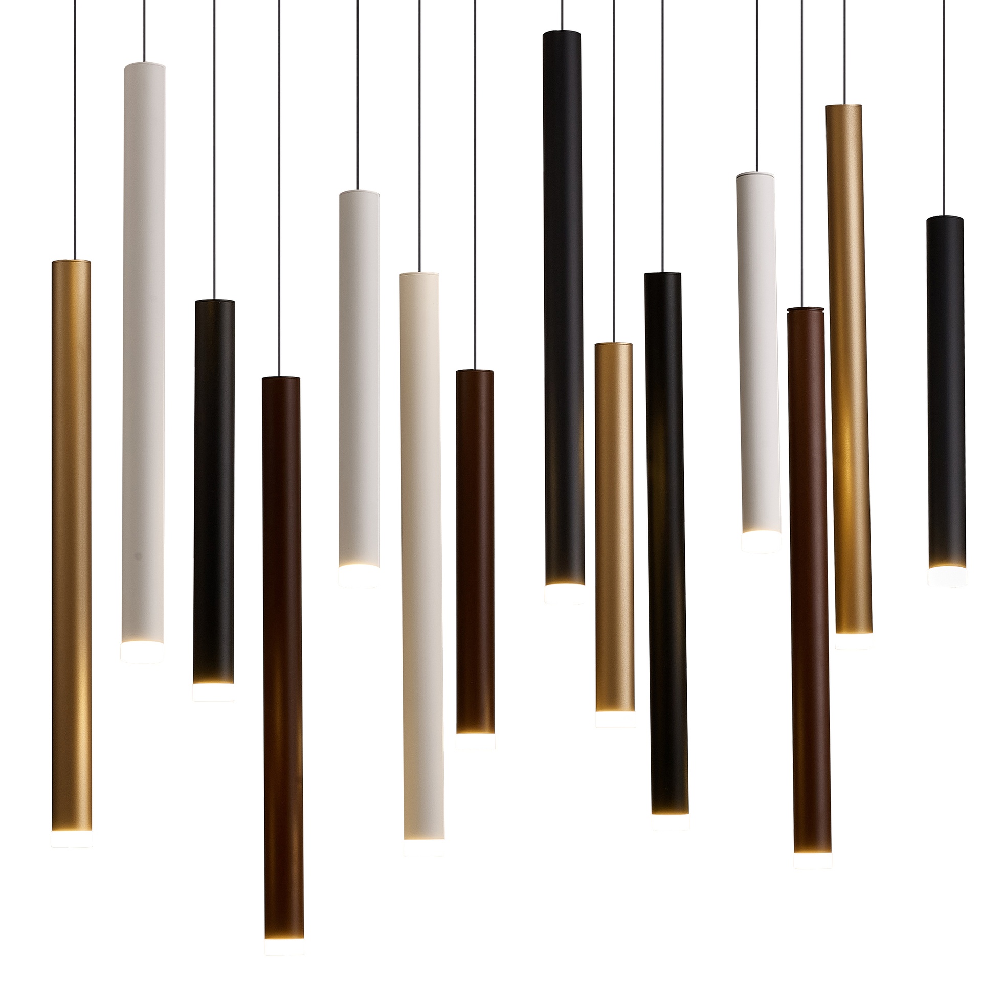 Cala · Ceiling lights · White + Black + Gold + Corten