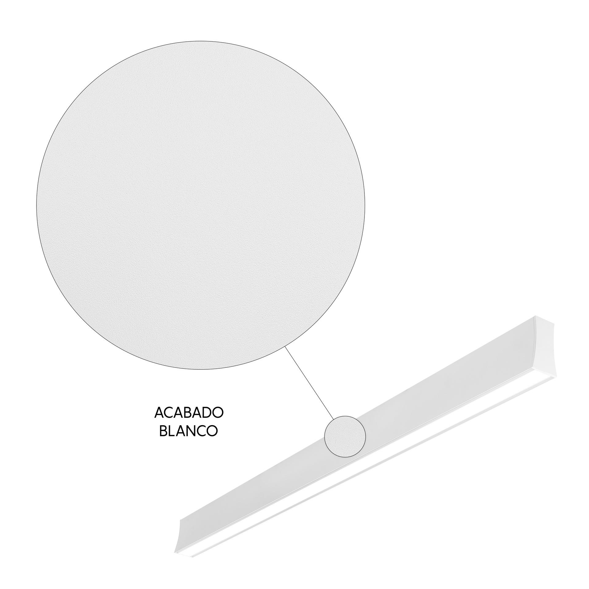 HANOK * APPLIQUE LED 38W 3000K 110º BIANCA