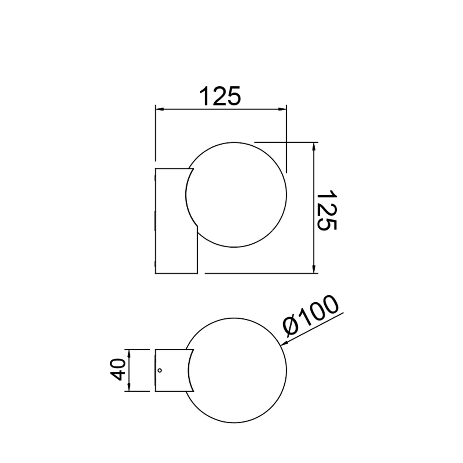 INTERLAKEN * WALL LIGHT IP65 G9 BLACK