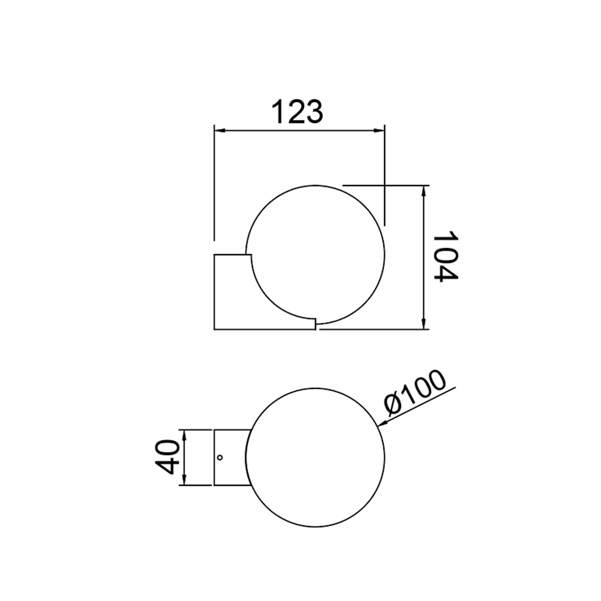 INTERLAKEN * APPLIQUE IP54 G9 NERO