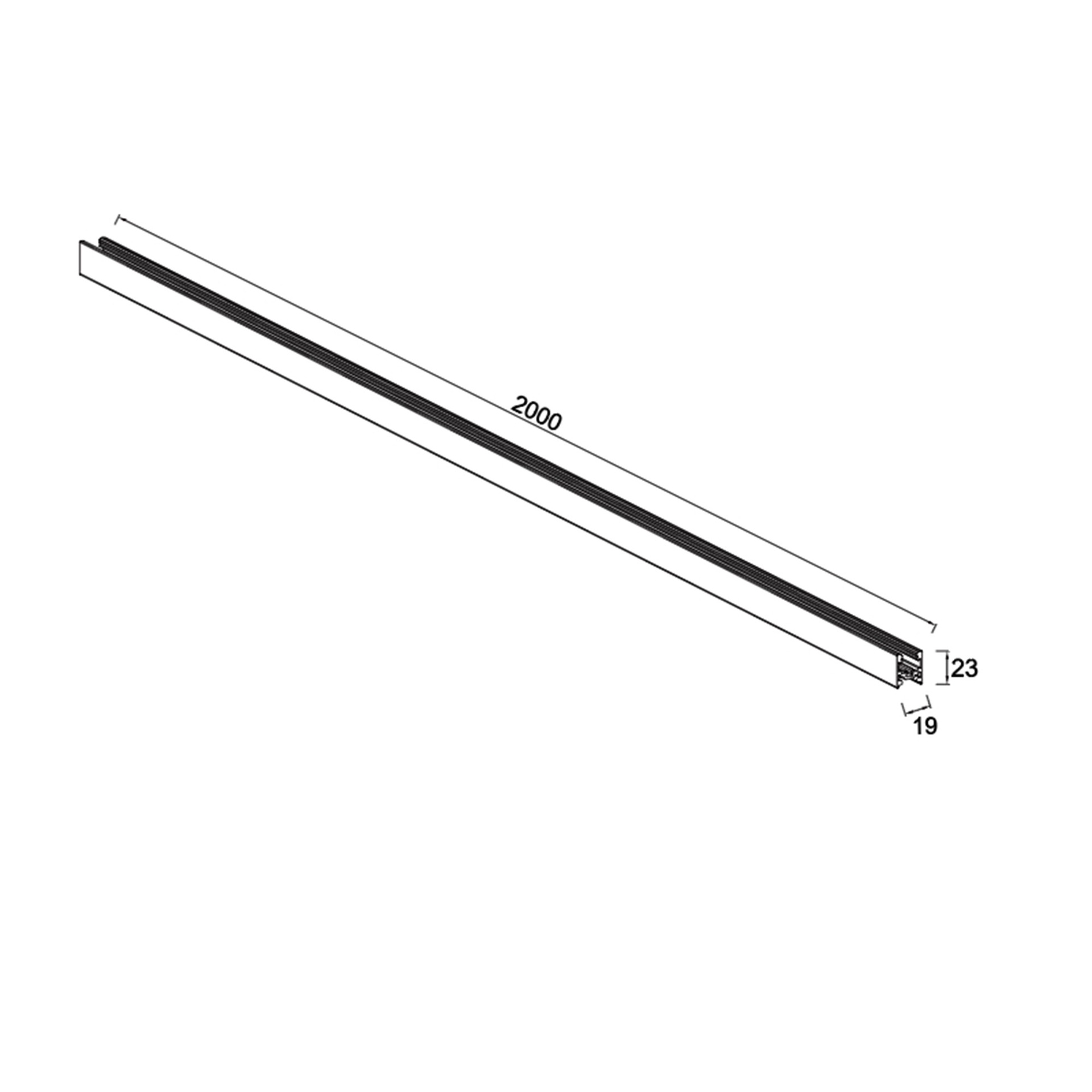 MAGNETO mini * Linear Lamp Type 2 BLACK