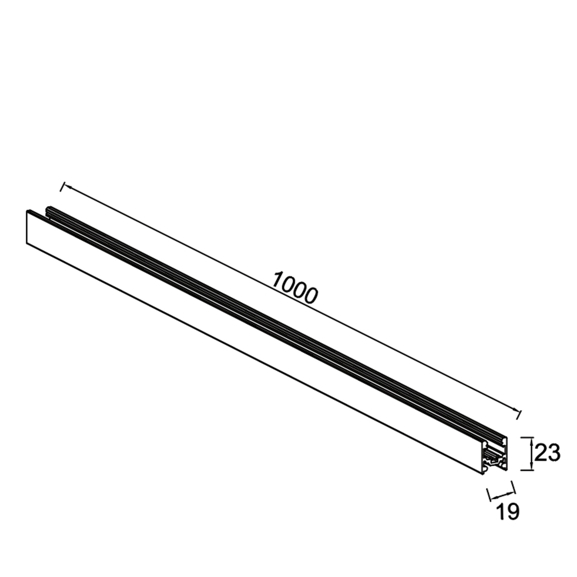 MAGNETO mini * Linear Lamp Type 1 BLACK