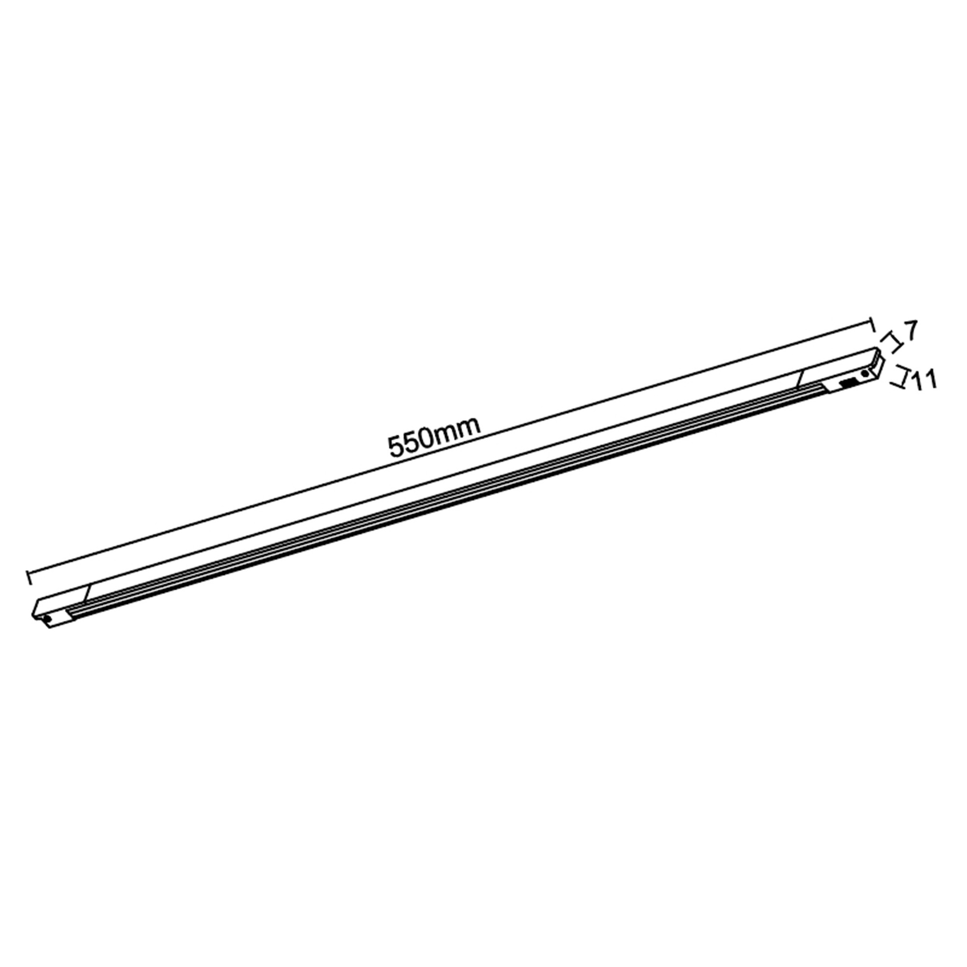 MAGNETO mini * LINEAL LED 12W 110º NOIR