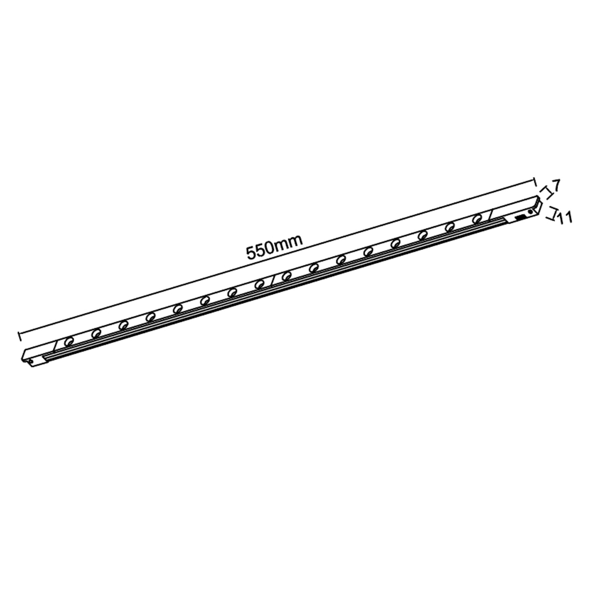 MAGNETO mini * LINEAL LED 12W 36º NERO