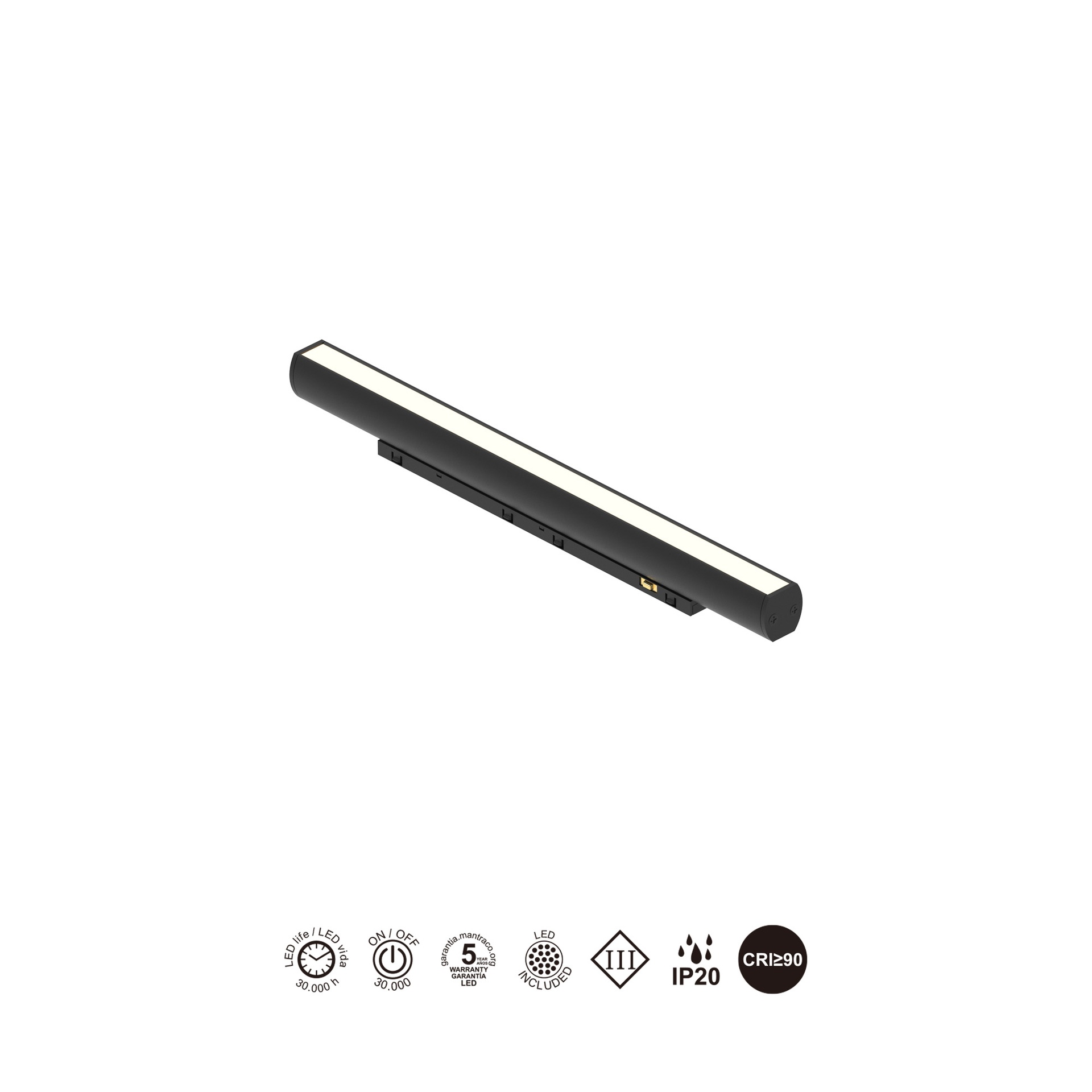 MAGNETO mini * LINEAL 360º LED 6W 110º NOIR