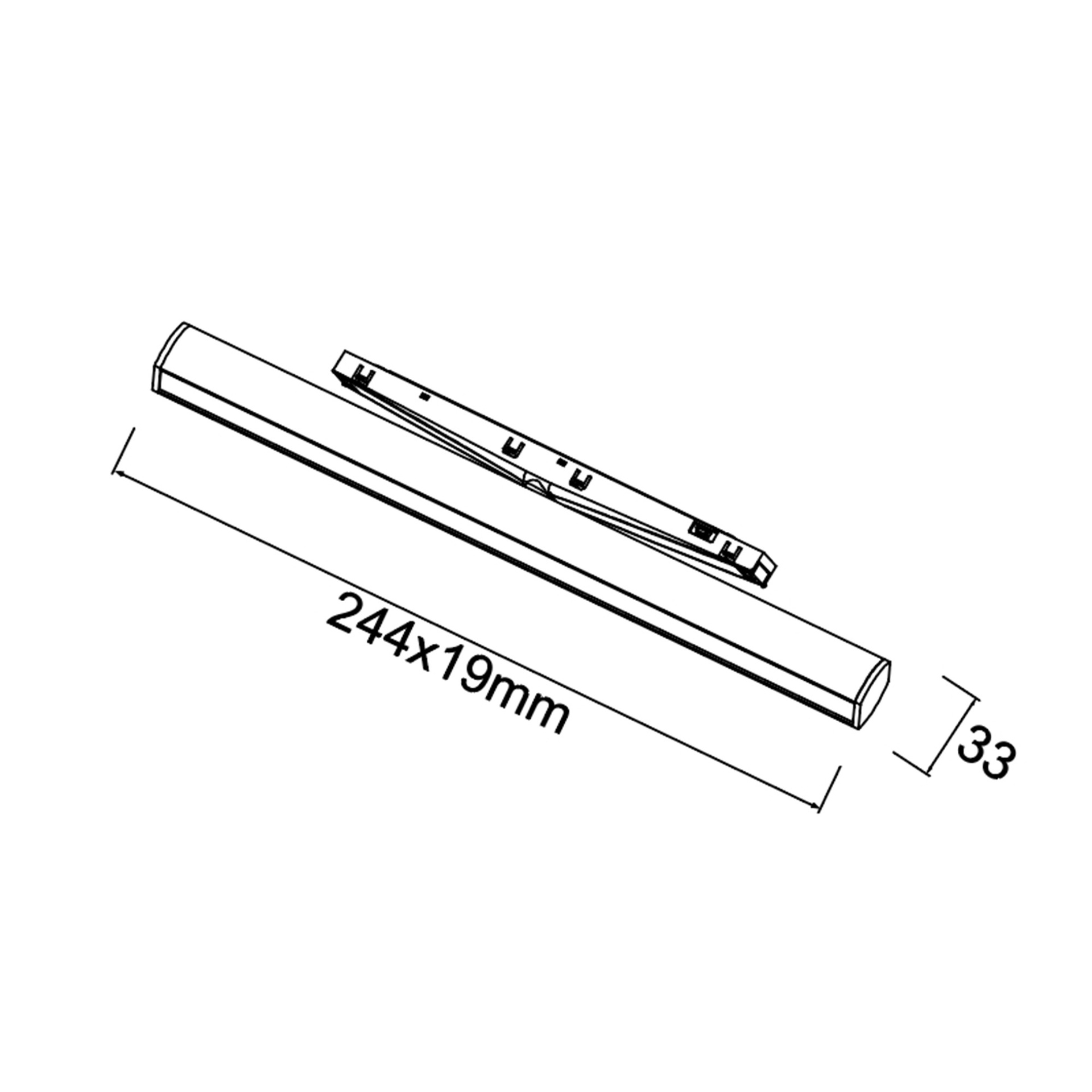 MAGNETO mini * LINEAL 360º LED 6W 36º NOIR
