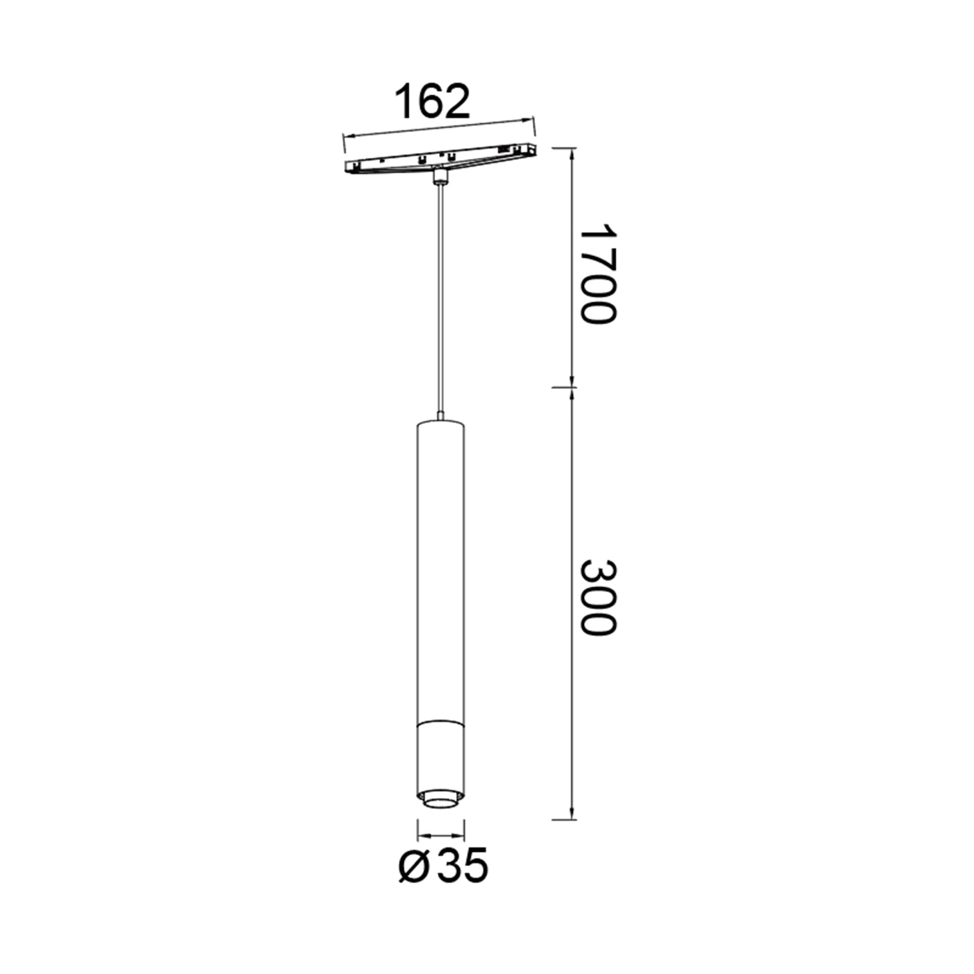 MAGNETO mini * PENDANT LED ZOOM 7W NERO