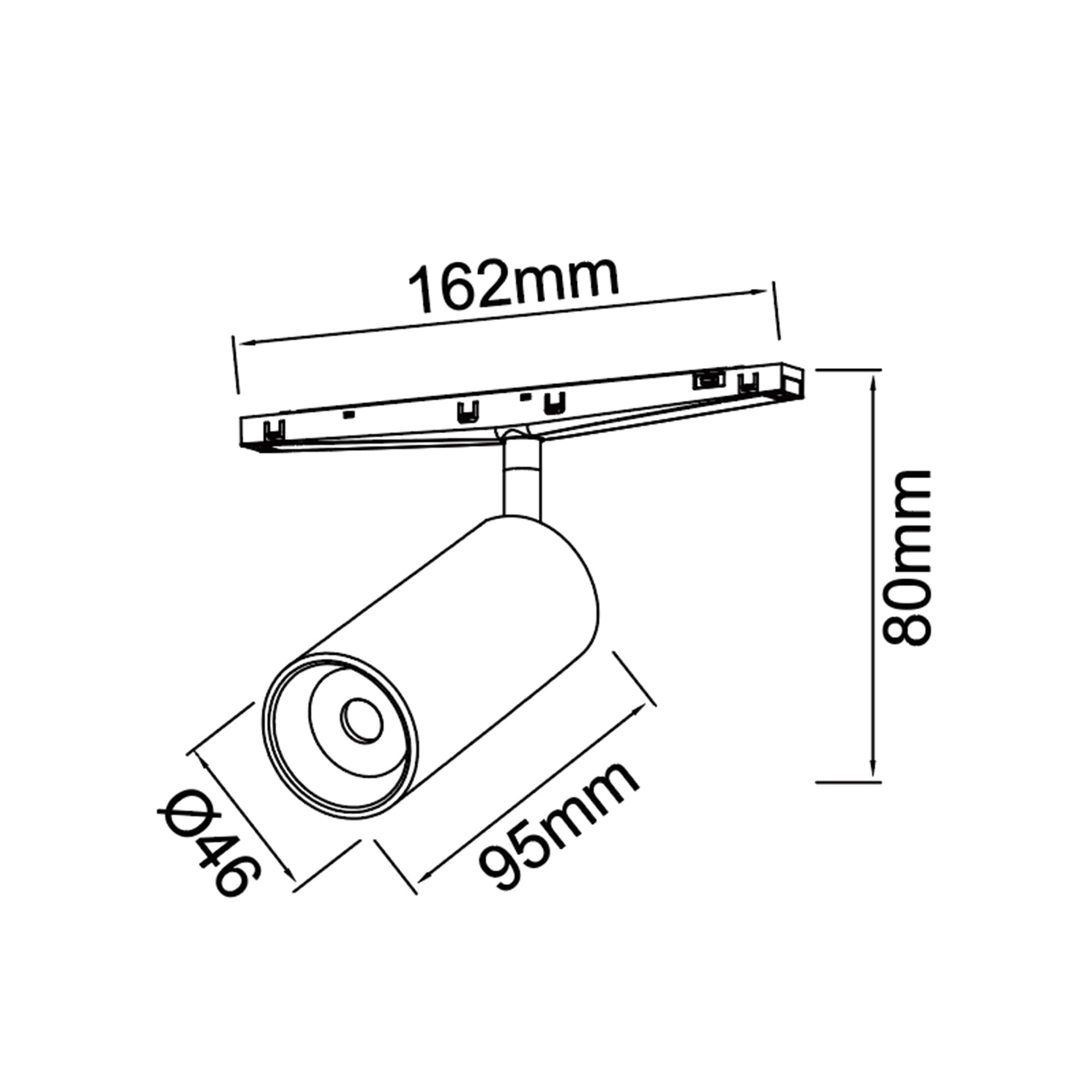 MAGNETO mini * SPOT LED 10W 38º BLACK